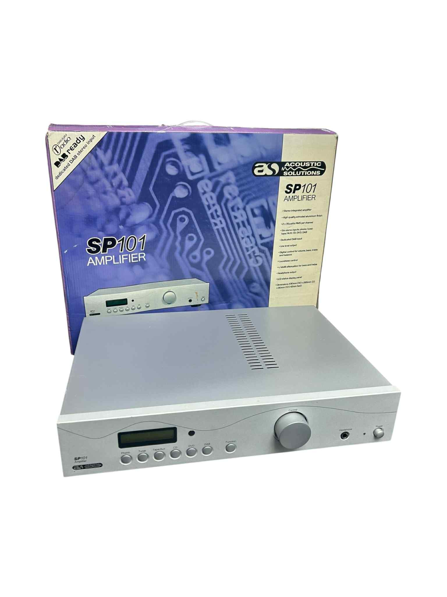 Product photo for Acoustic Solutions SP-101 Integrated Hi-Fi Separate Amplifier