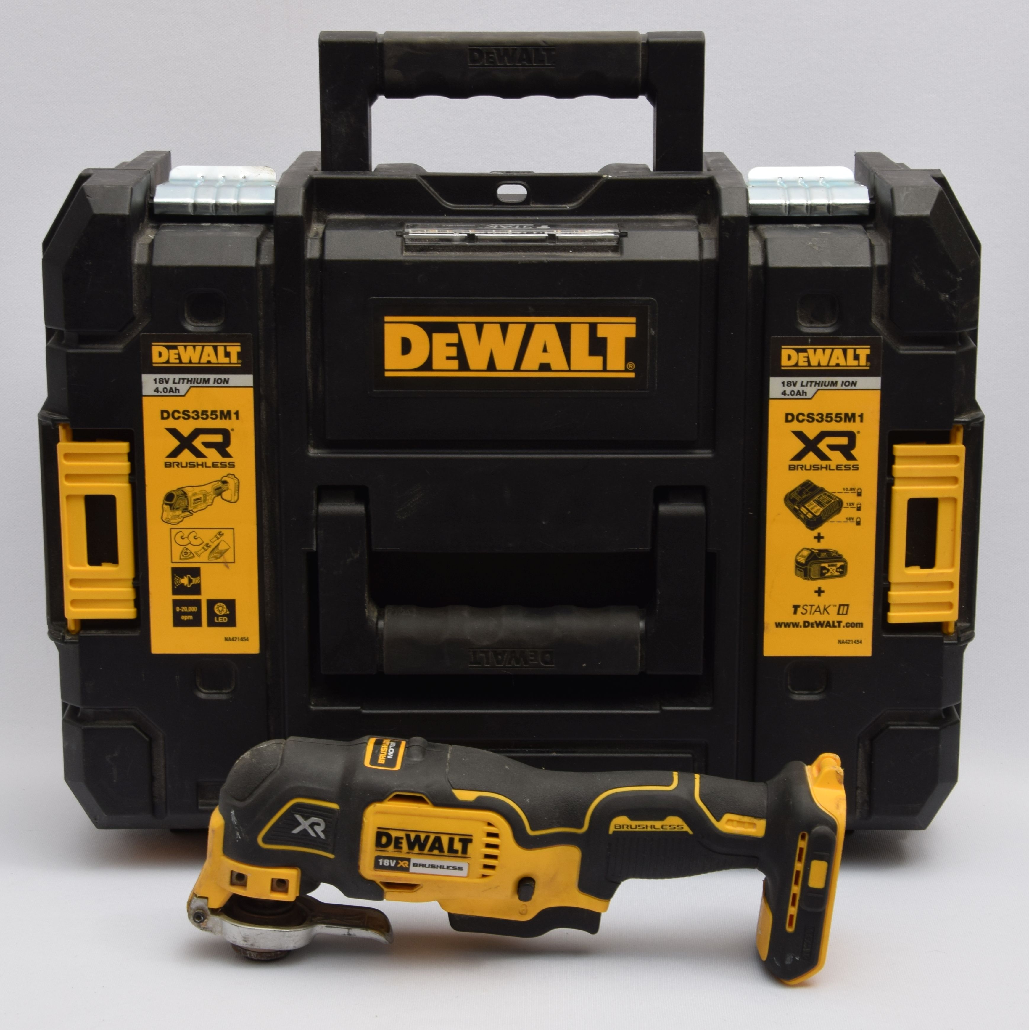 Product photo for Dewalt DeWalt DCS355N 18v XR Brushless Oscillating Multi-Tool - Body & TSTAK Only (U)