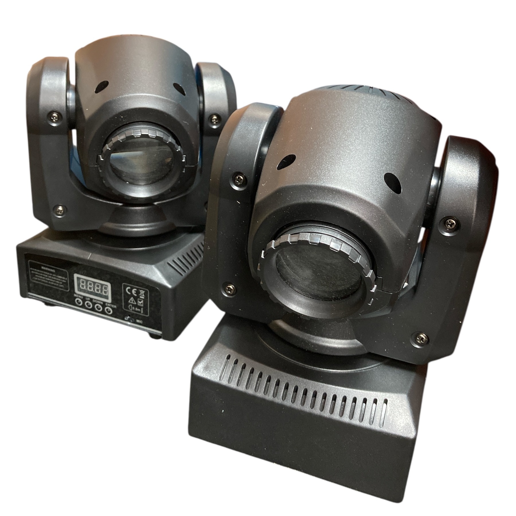 Product photo for mini ledspot moving head light x2