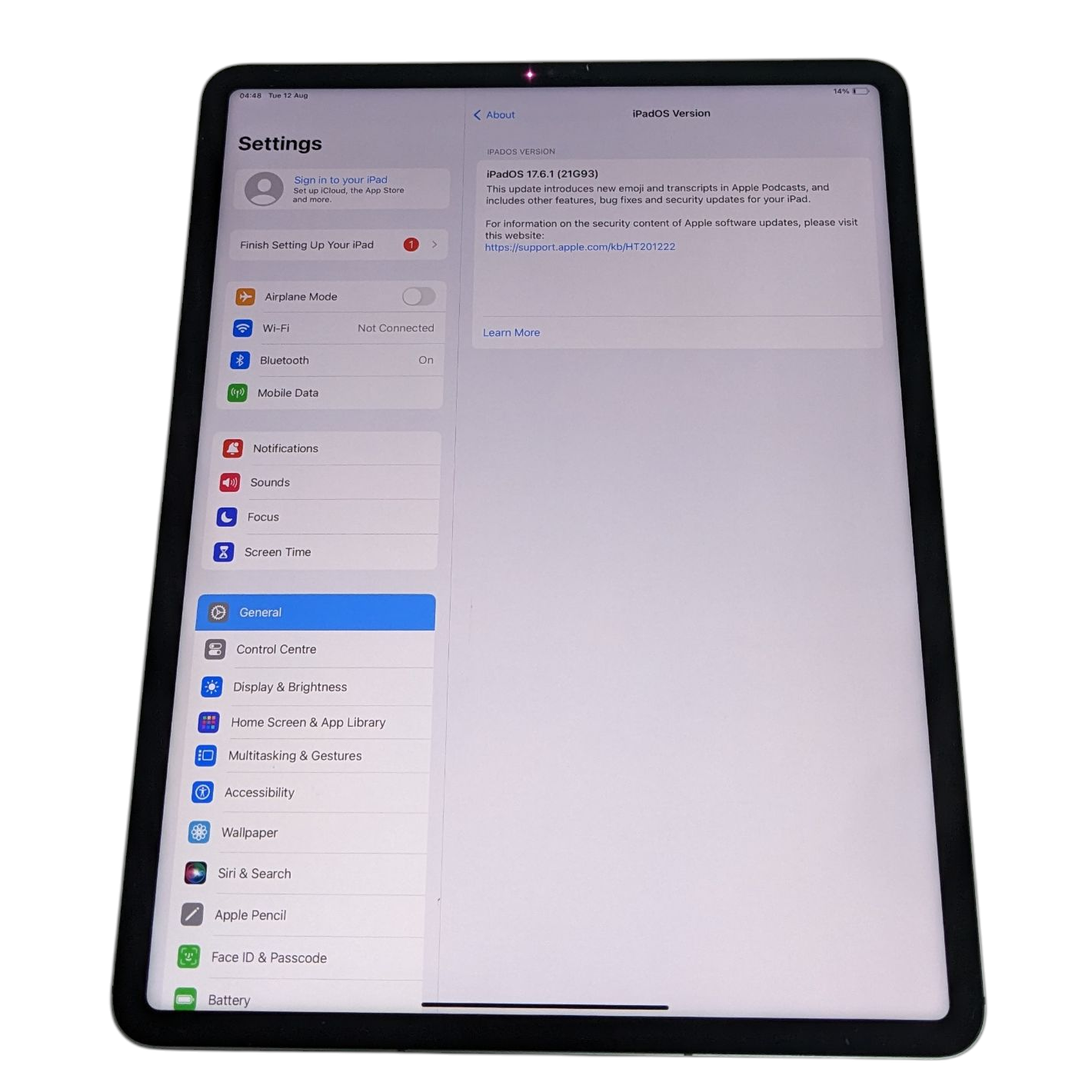 Product photo for Apple iPad Pro 5th gen 12.9