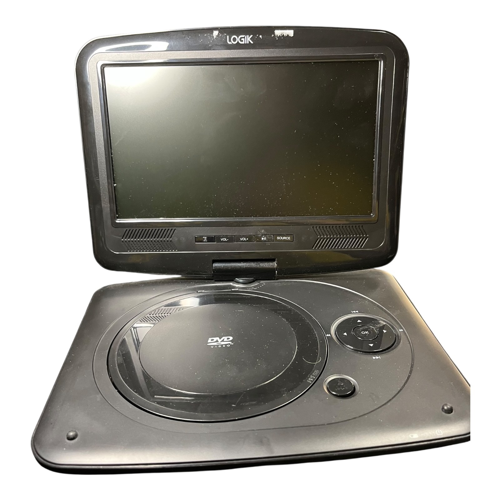 Product photo for Logik Portable DVD Player with Remote – Rechargeable Used, Good Condition