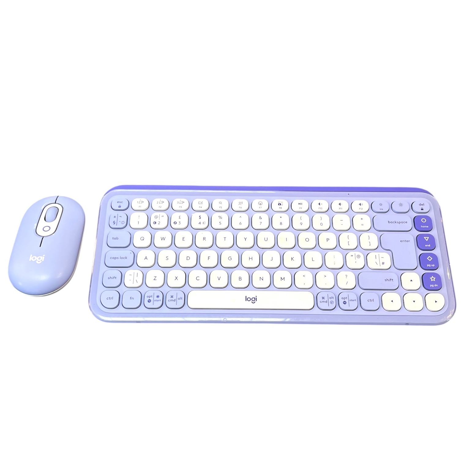 Product photo for logi pop keyboard blue and Mouse