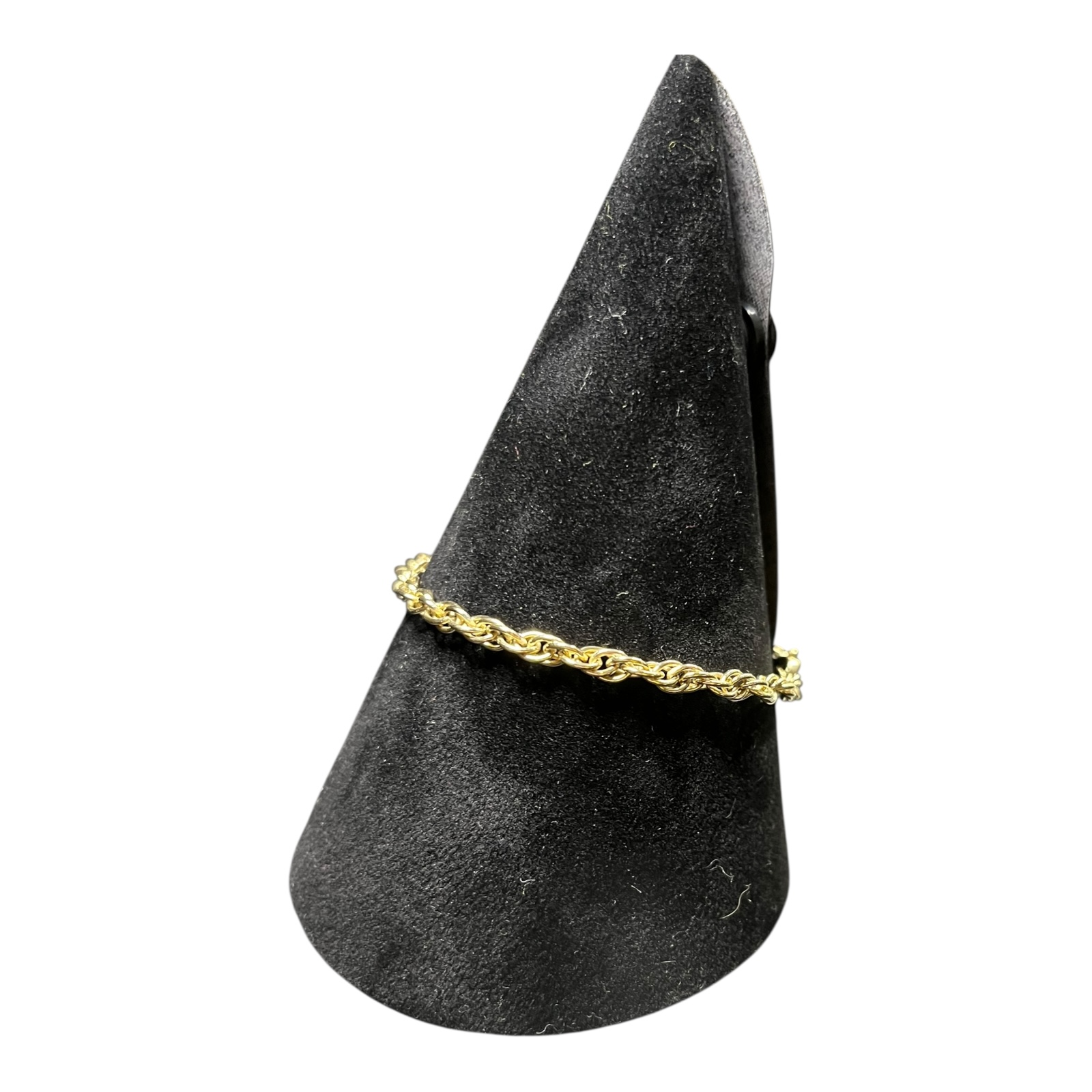 Product photo for 9ct Gold Twisted Link Bracelet – 7.5