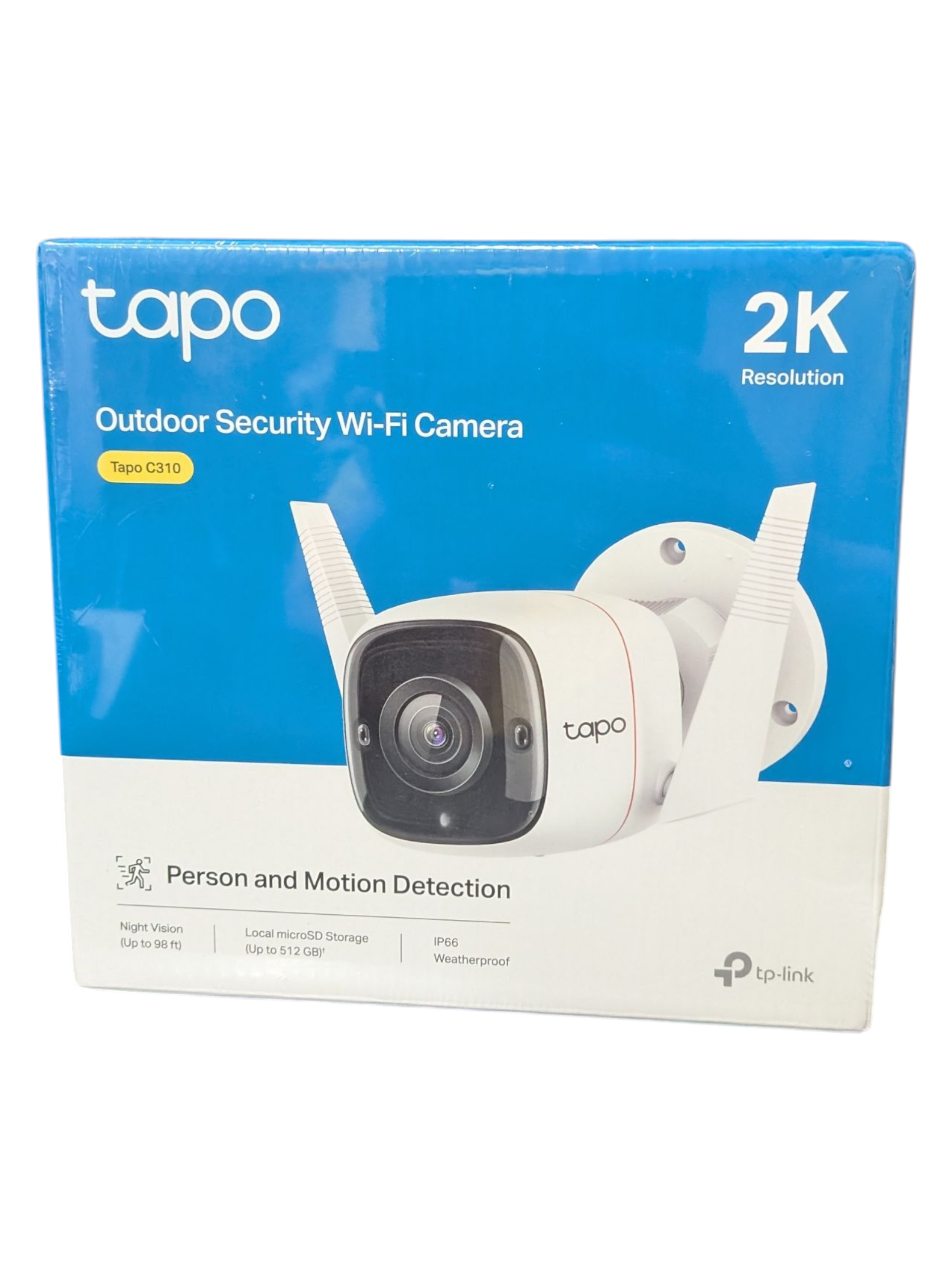 Product photo for TP-Link Tapo C310 Outdoor Wi-Fi Security Camera 2K, Night Vision New Sealed