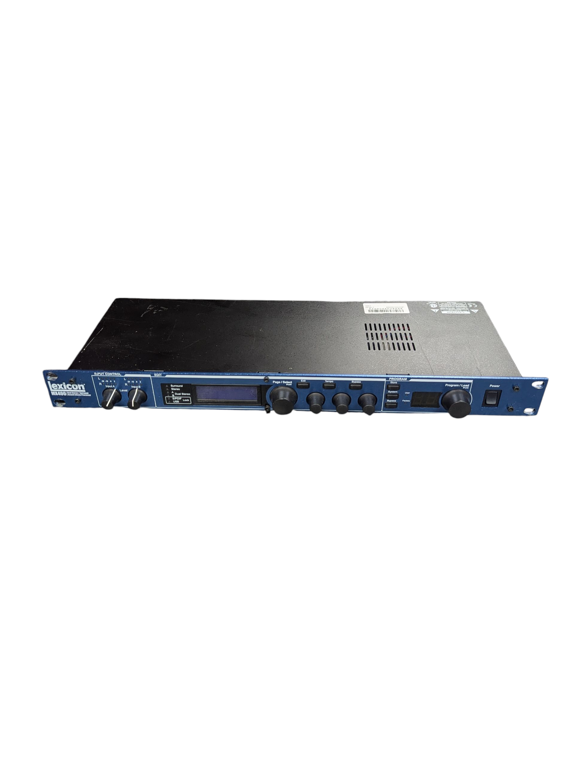 Product photo for Lexicon MX400 4-in 4-out Reverb Effects Processor