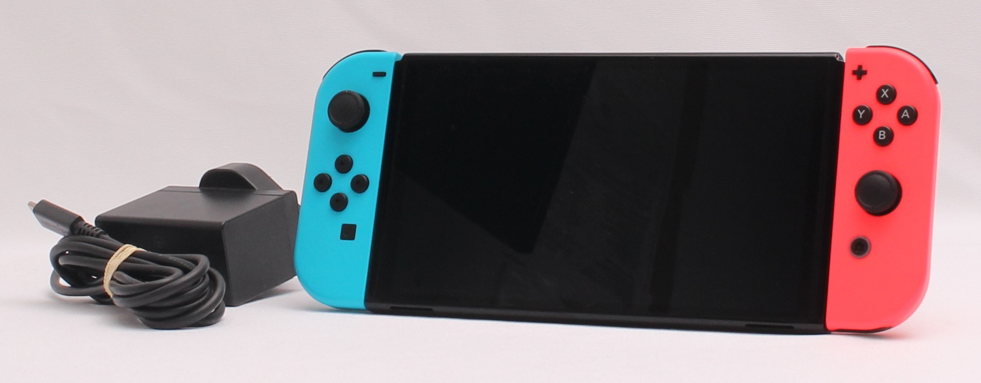 Product photo for Nintendo Switch OLED 64GB Neon Red & Blue Games Console - No Dock (U)