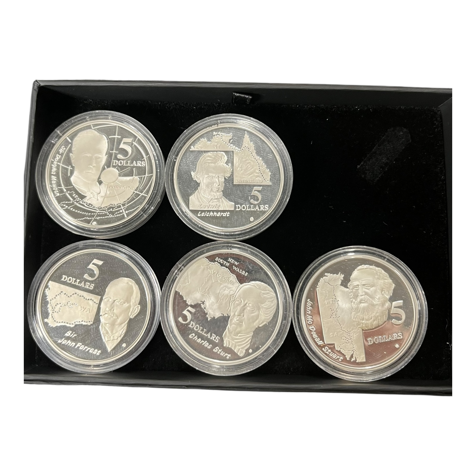 Product photo for 1994 Masterpieces in Silver – The Explorers Australian Proof Coin Set
