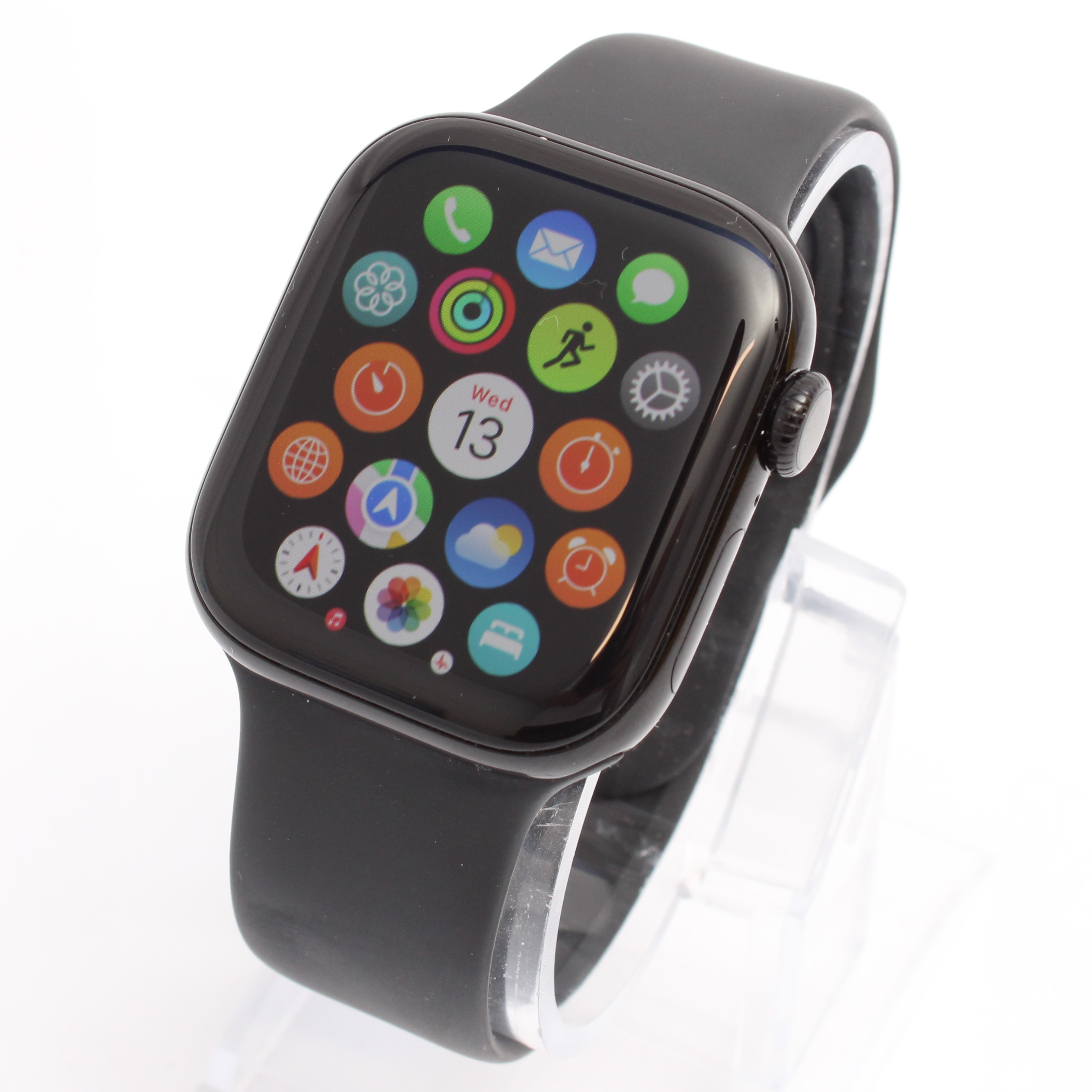 Product photo for Apple Watch Series 10 42mm GPS Cellular Fitness Smartwatch - Black (C)