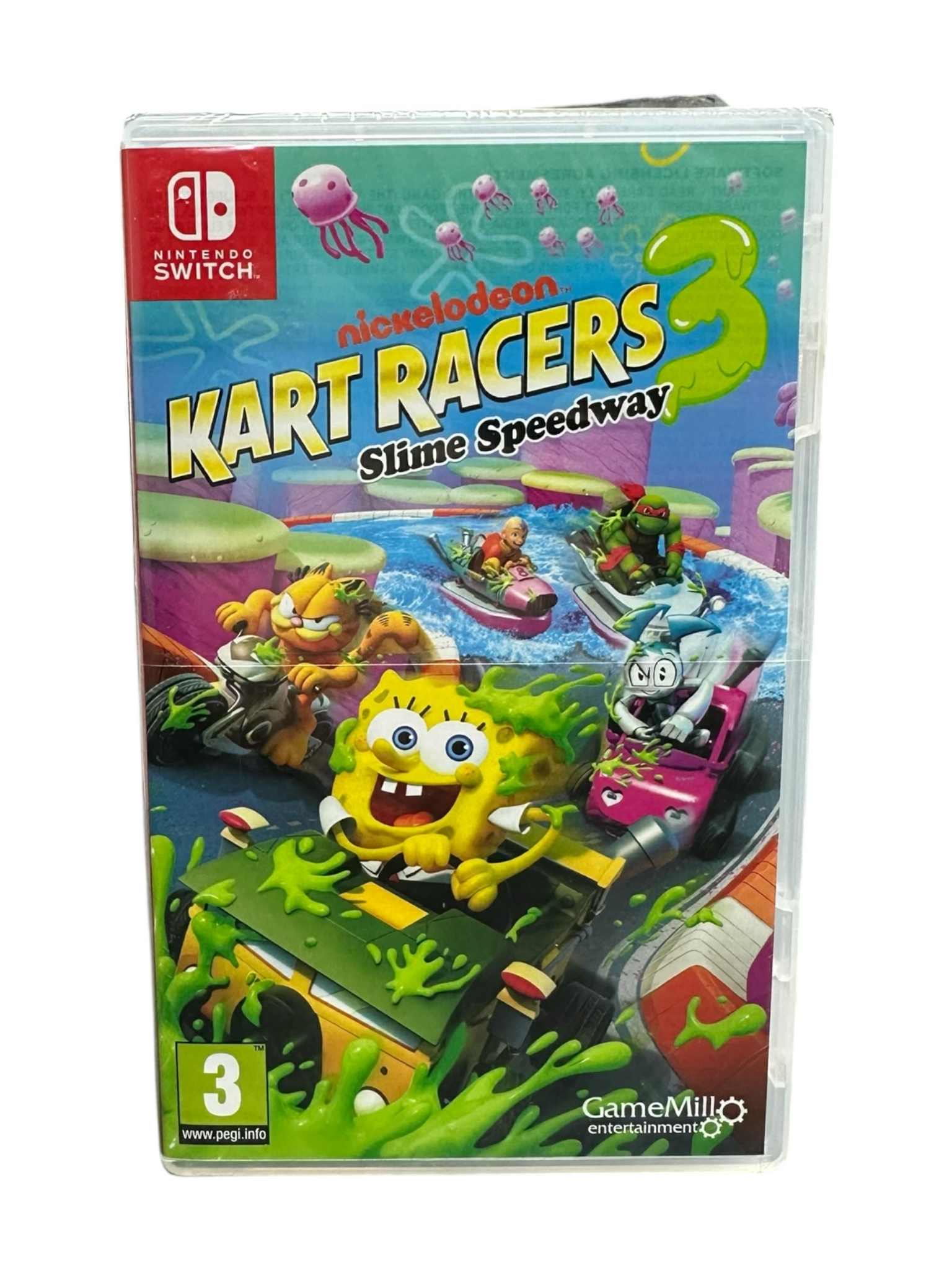 Product photo for (SEALED) Nickelodeon Kart Racers 3: Slime Speedway (3) - Switch Games