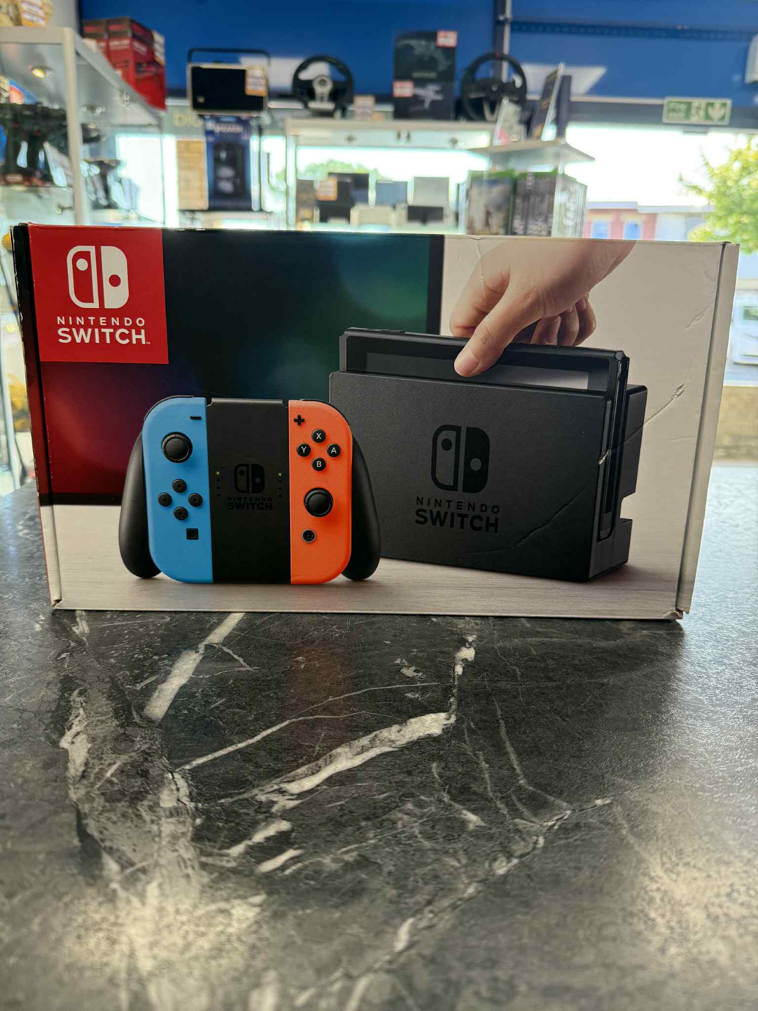 Product photo for Nintendo Switch Neon - Boxed with accessories