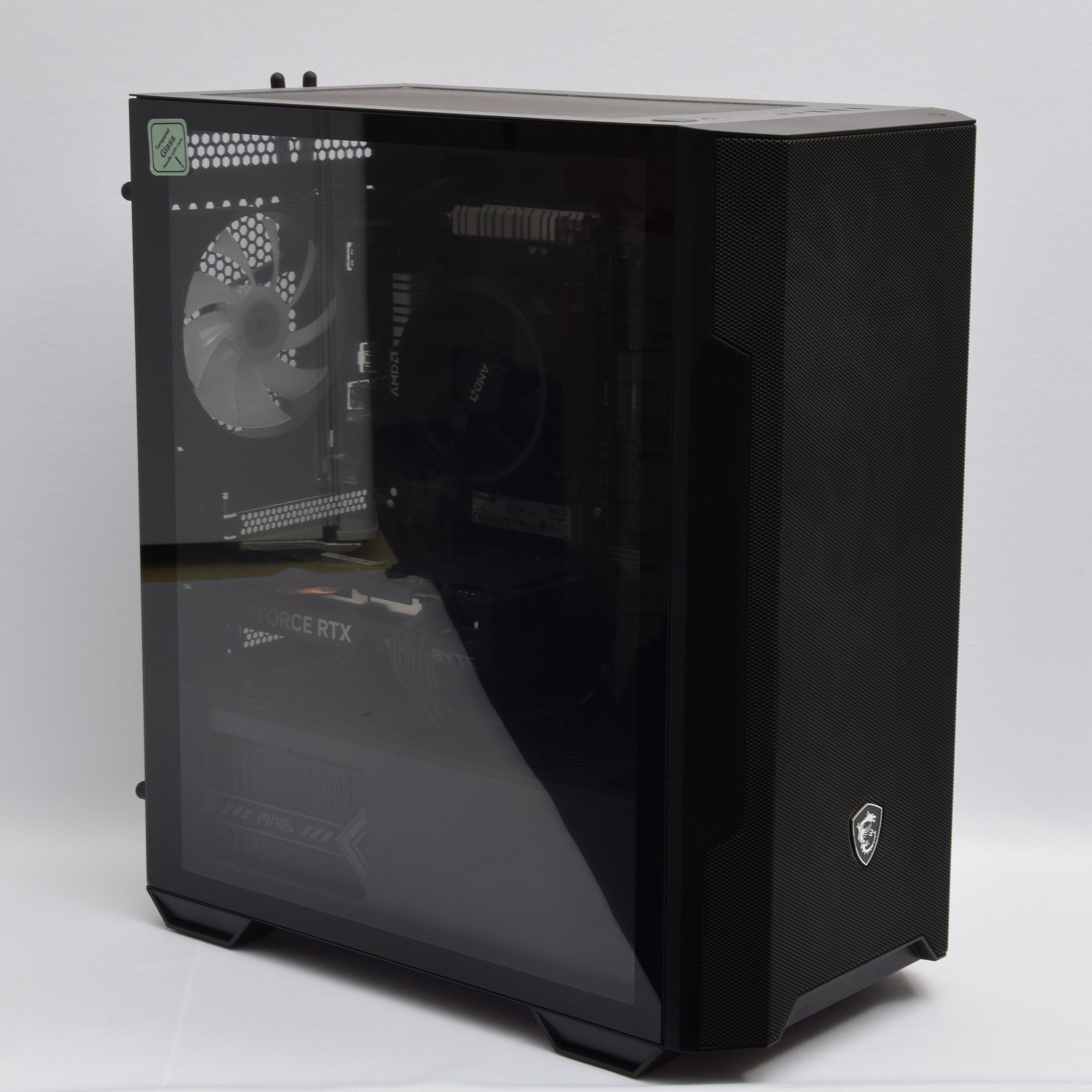 Product photo for Custom PC Custom Gaming PC Ryzen 5-4500, 16GB, 500GB NVMe, RTX4060/8GB, RGB Case (U)