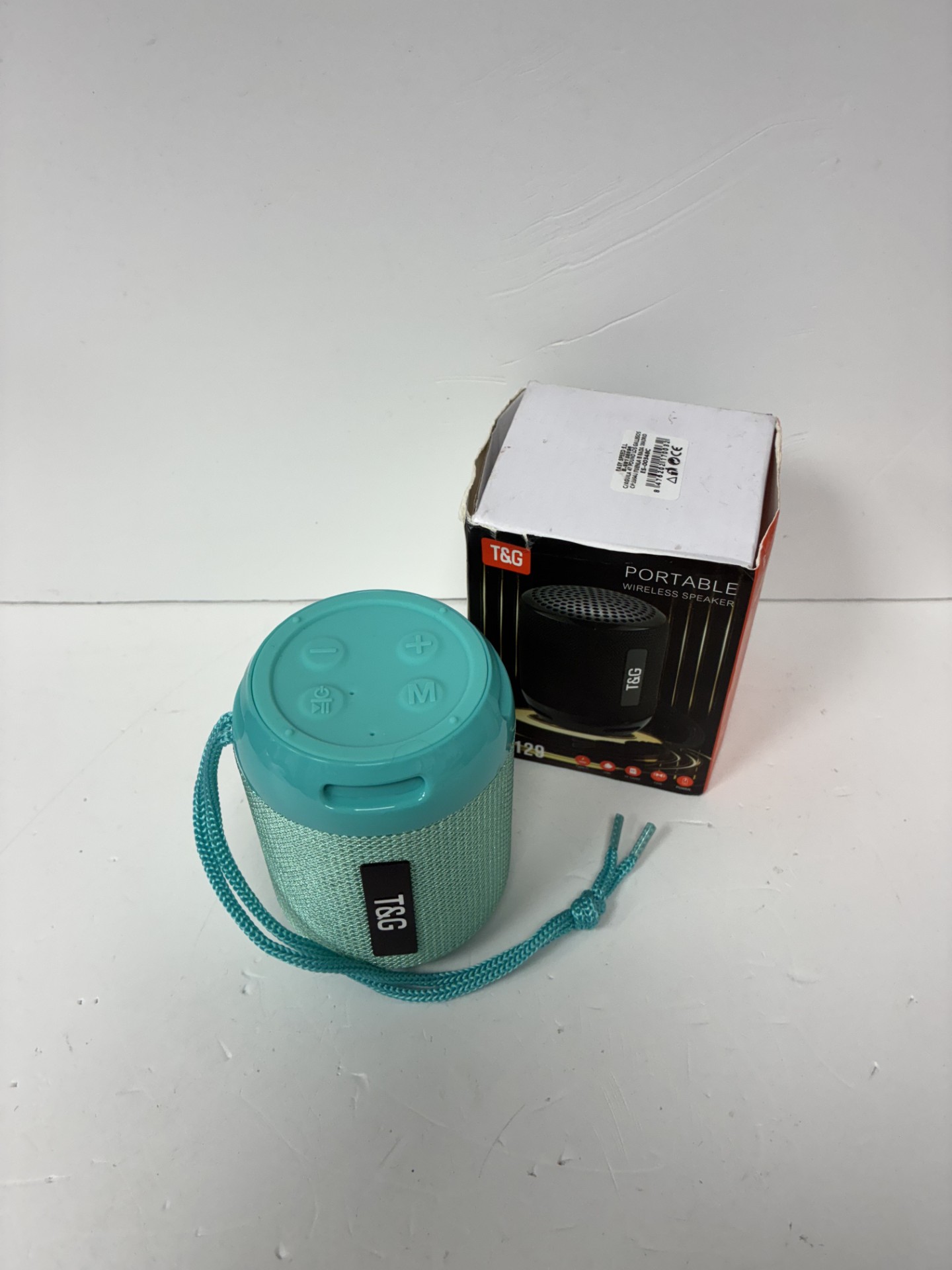 Product photo for t&g Bluetooth speaker boxed