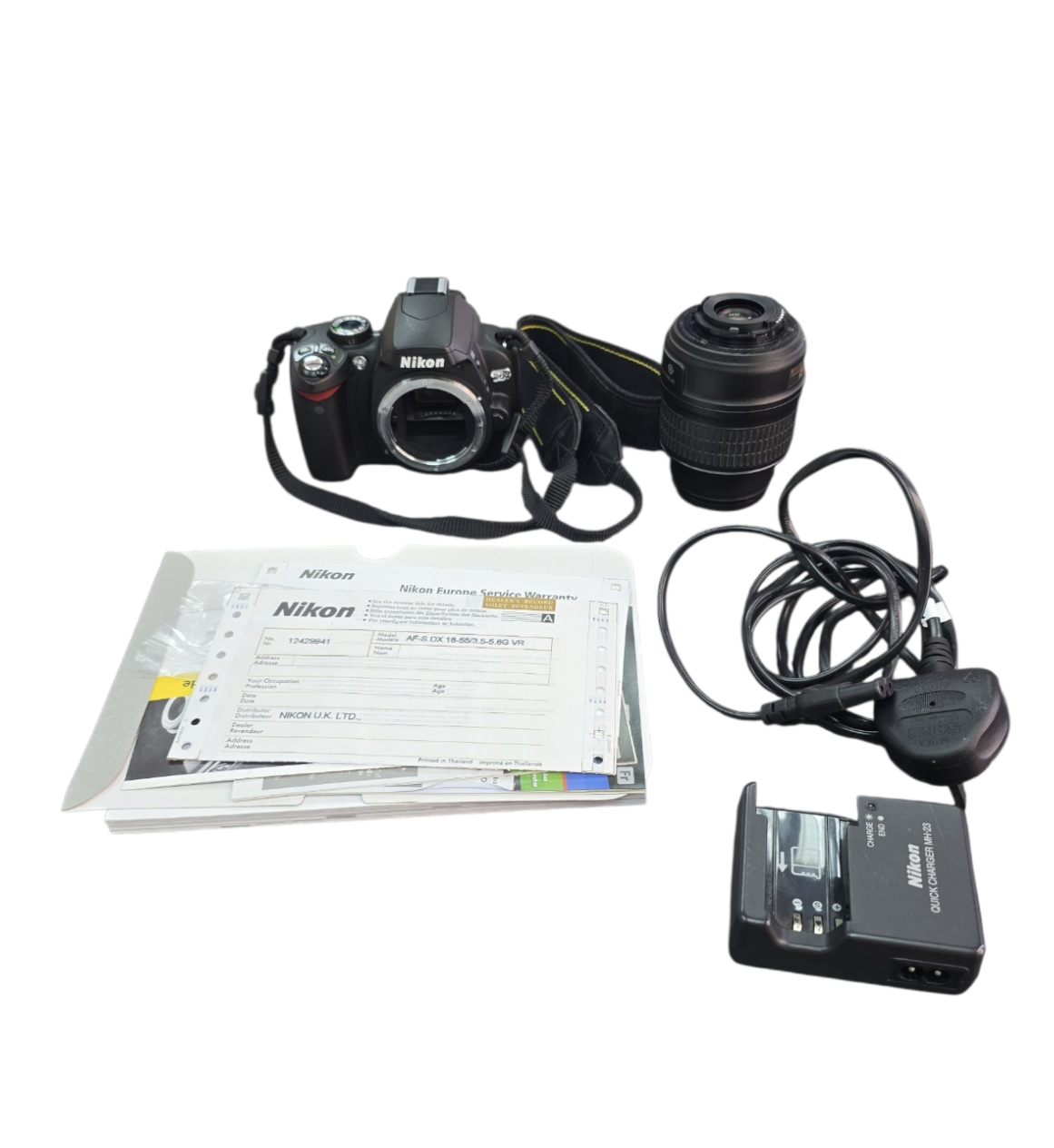 Product photo for Nikon D60 SLR + 18-55mm Lens