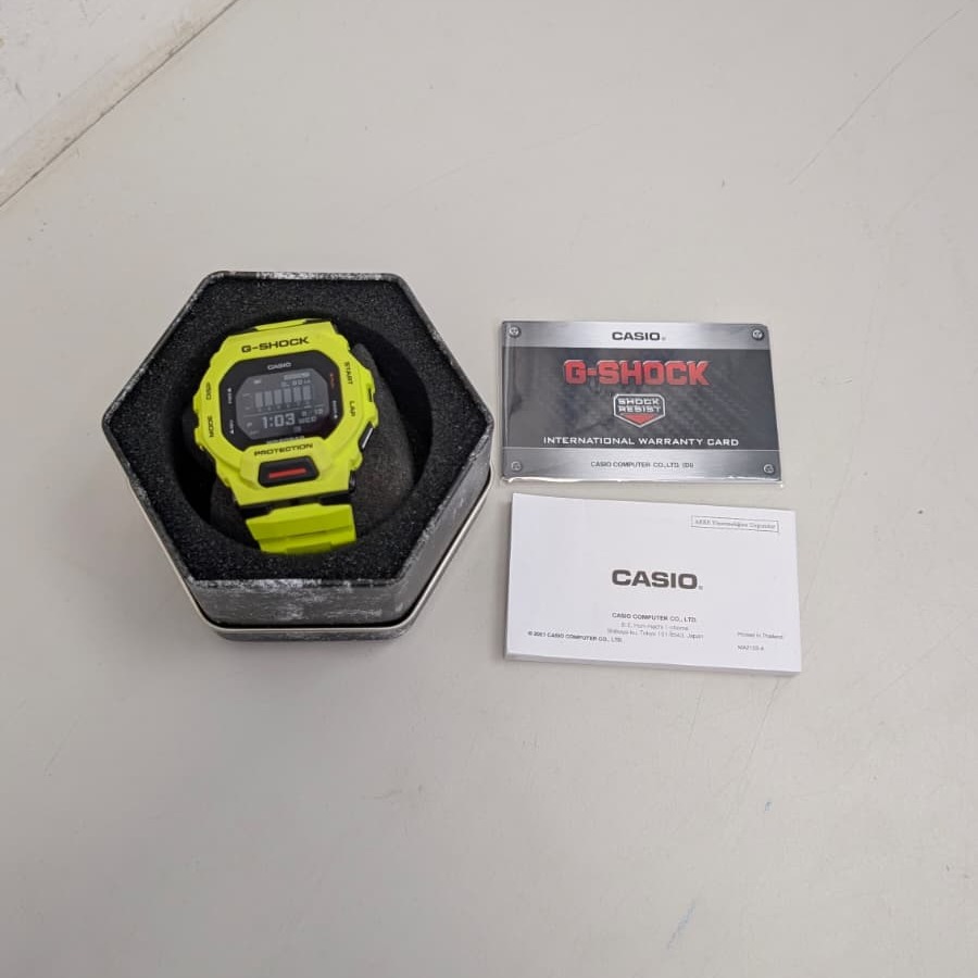 Product photo for Casio G-Shock G-Squad Bluetooth Sports Green Watch GBD-200-9DR