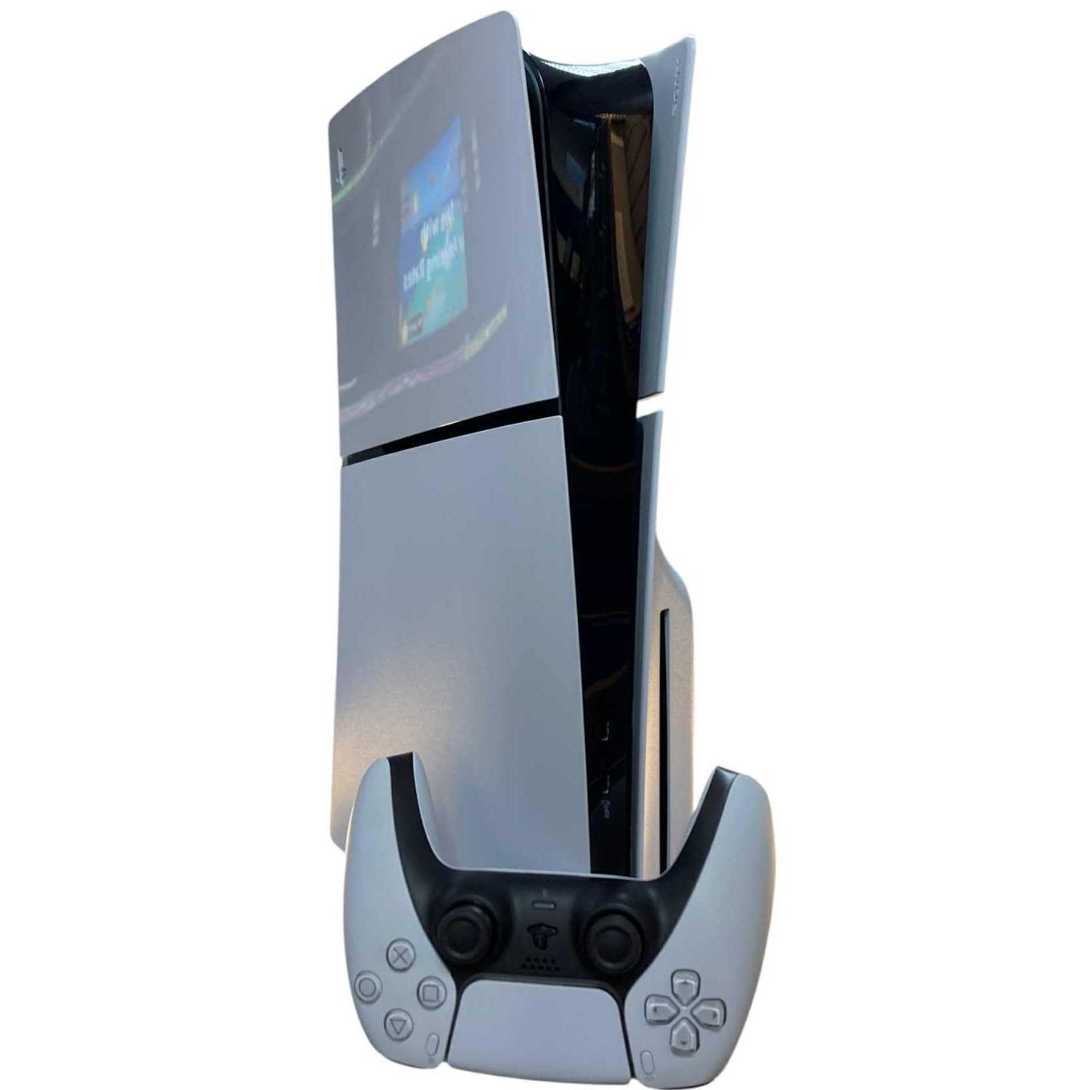 Product photo for Playstation 5 Slim Console, 1TB, White, unboxed
