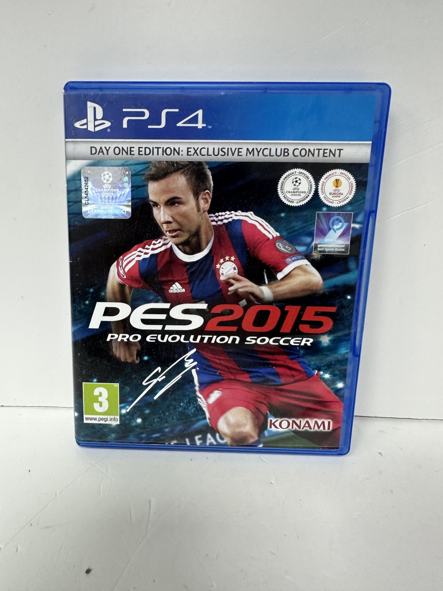 Product photo for pes 2015 pro evolution soccer ps4 game