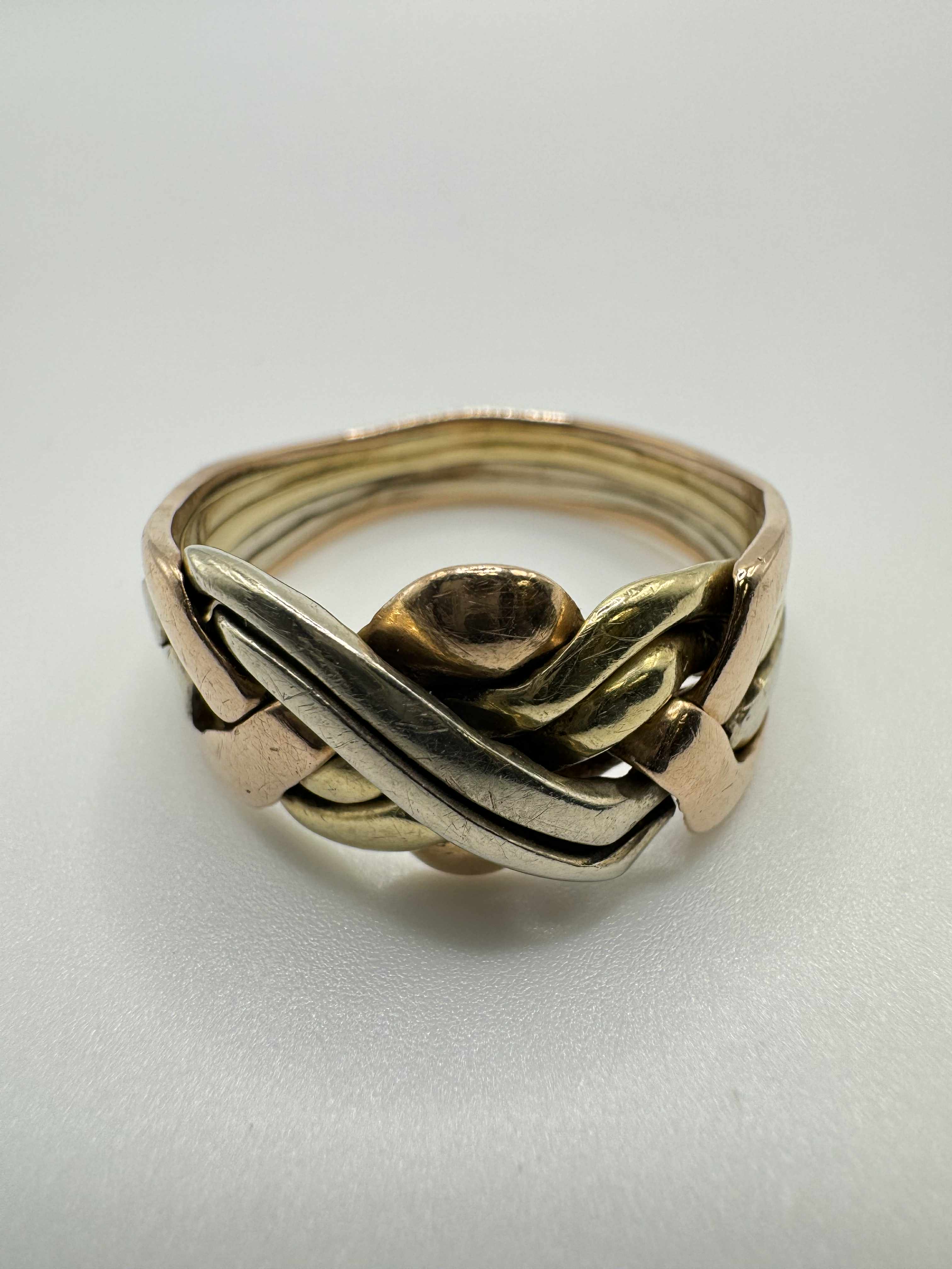 Product photo for 14ct Bi-Colour Puzzle Ring