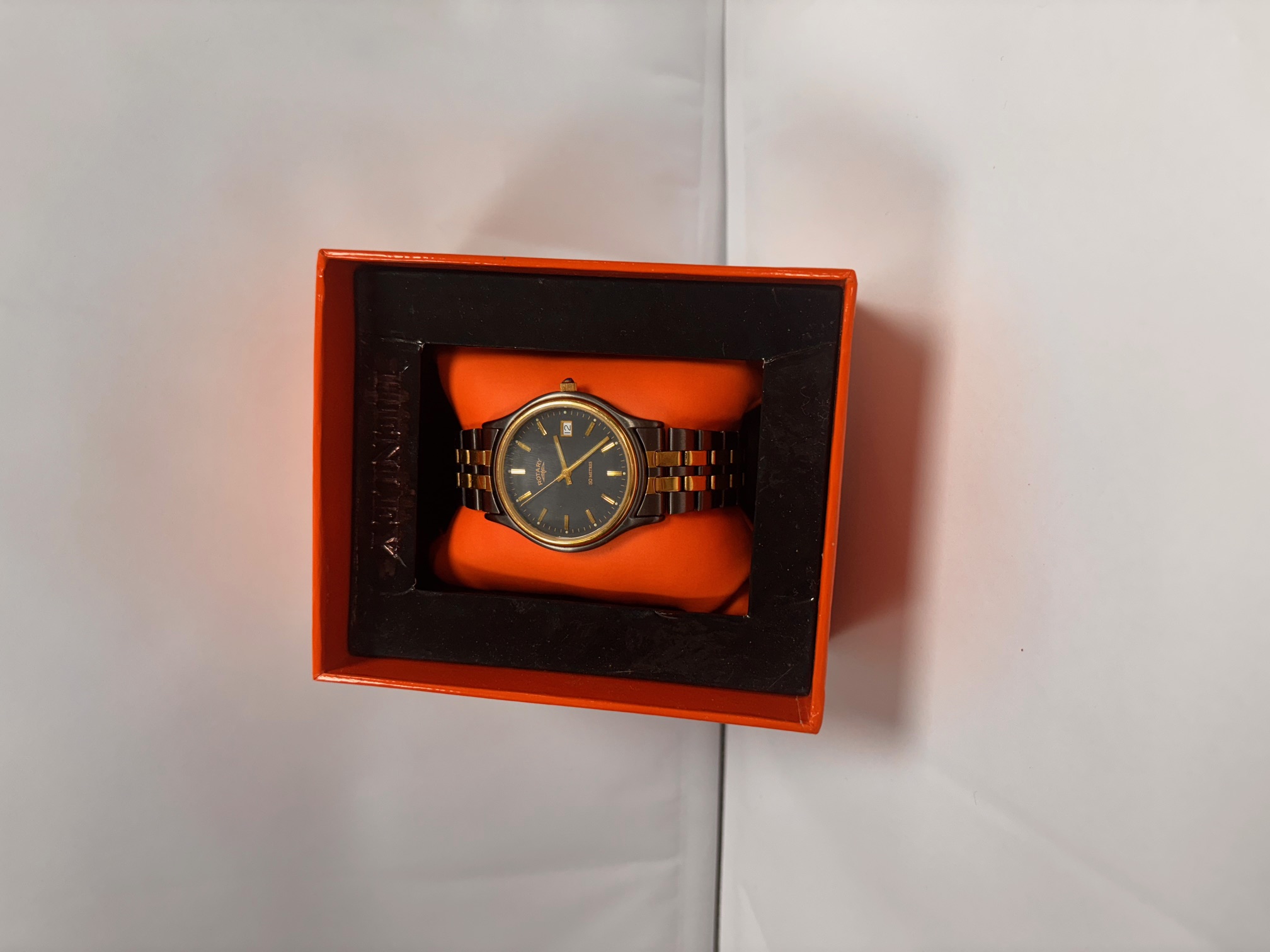 Product photo for rotary ucar371 silver gold boxed