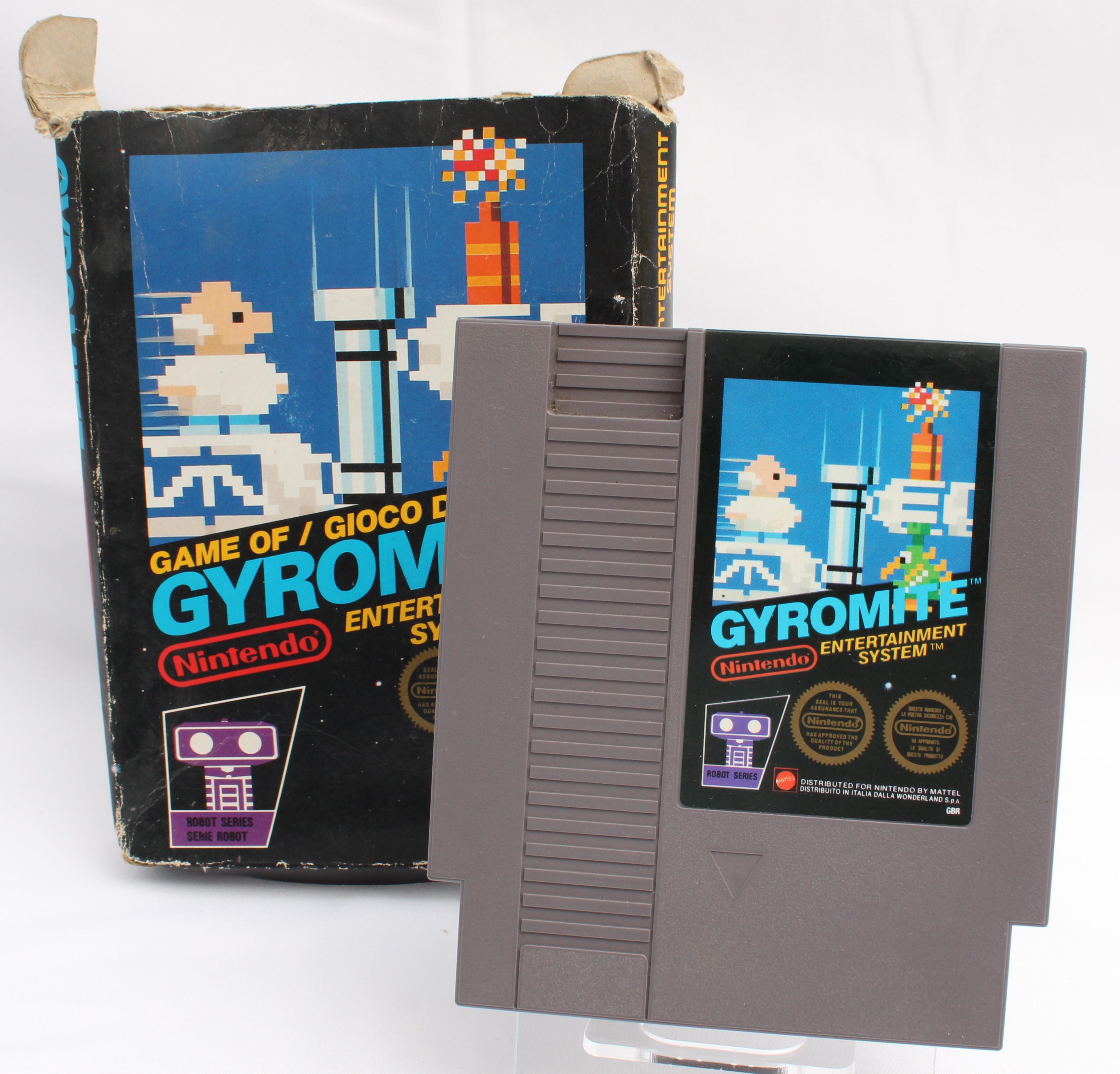 Product photo for Nintendo Gyromite Entertainment System NES Video Game Cartridge (G)
