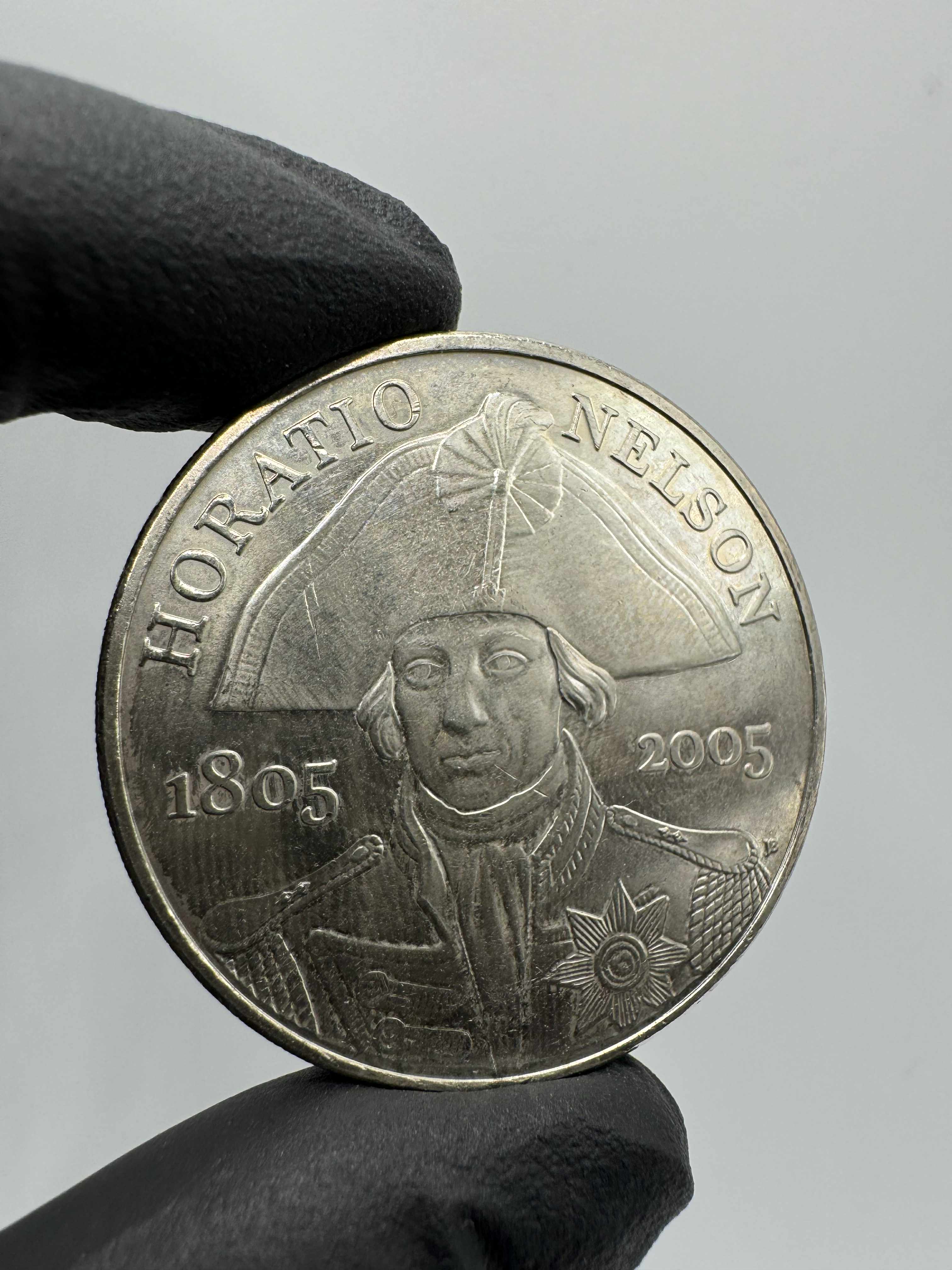 Product photo for 2005 Horatio Nelson £5 Commemorative Coin