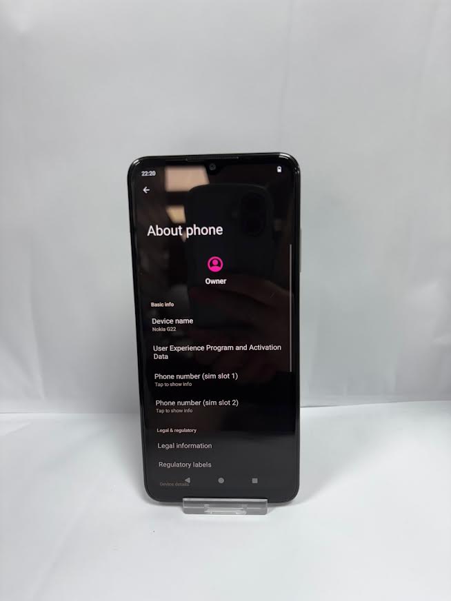 Product photo for NOKIA G22 UNLOCKED