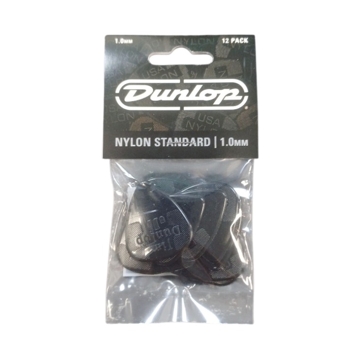 Product photo for Dunlop Picks - Nylon Standard 1.00mm Pack 12