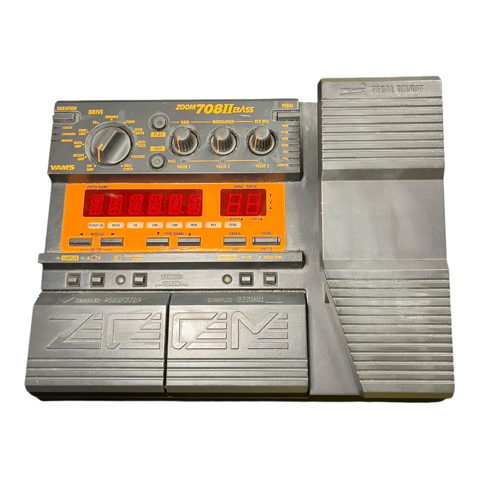 Product photo for Zoom 708II Bass Multi-Effects Pedal – No Accessories Used Good Condition
