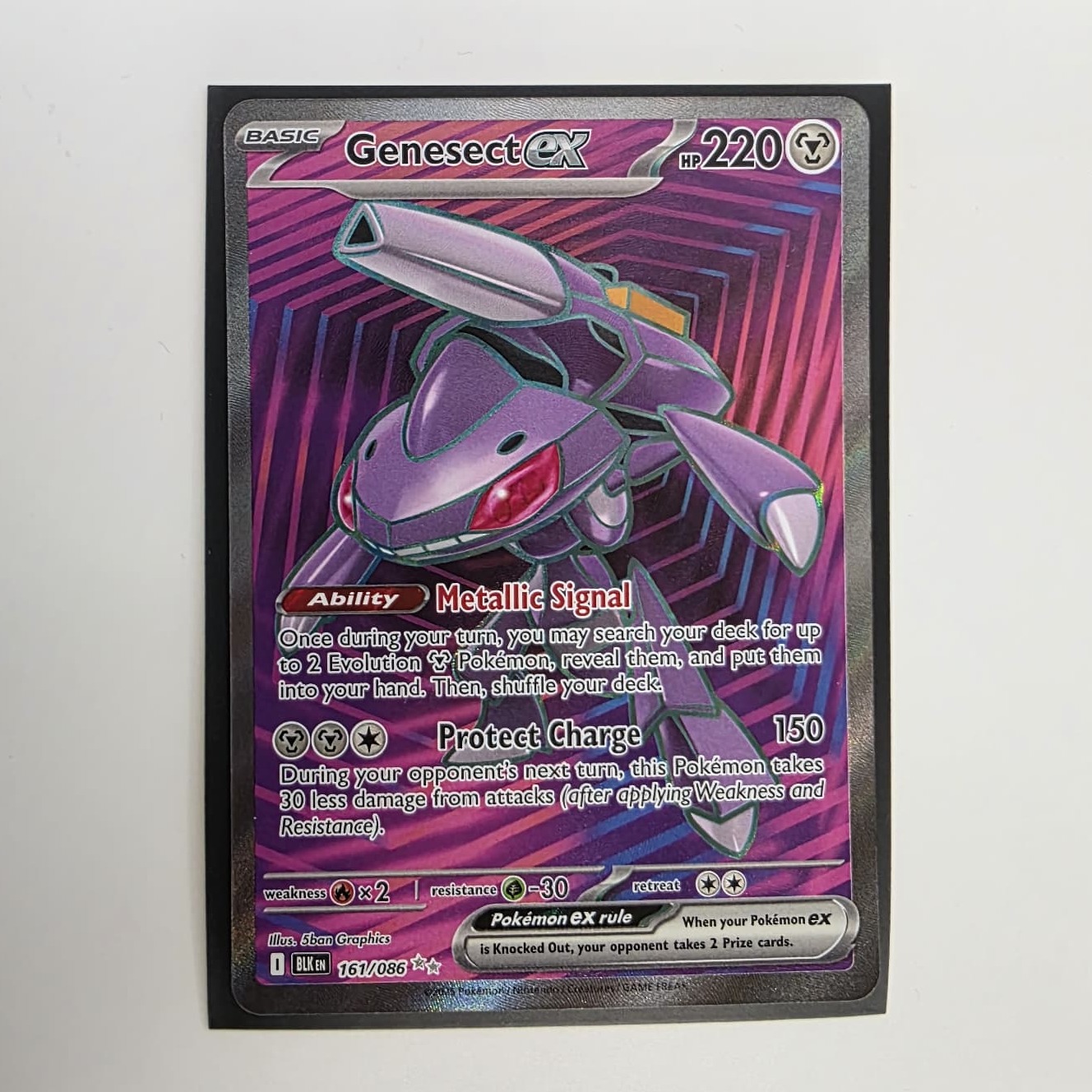 Product photo for Genesect EX – 161/086 SV: Black Bolt
