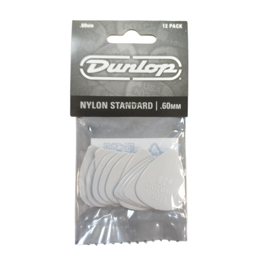 Product photo for Dunlop Picks - Nylon Standard 0.60mm Pack 12