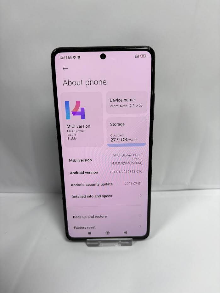 Product photo for REDMI NOTE 12 PRO 5G