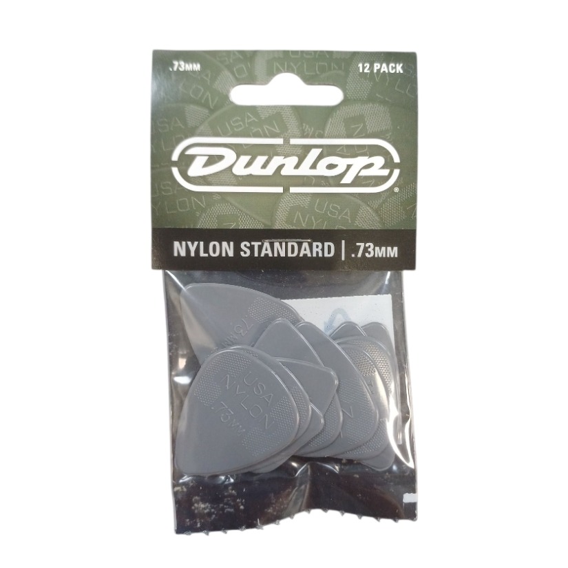 Product photo for Dunlop Picks - Nylon Standard 0.73mm Pack 12