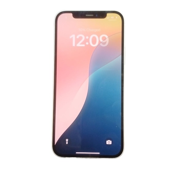 Product photo for iPhone 12 64GB White Unlocked (Battery Health 81%)