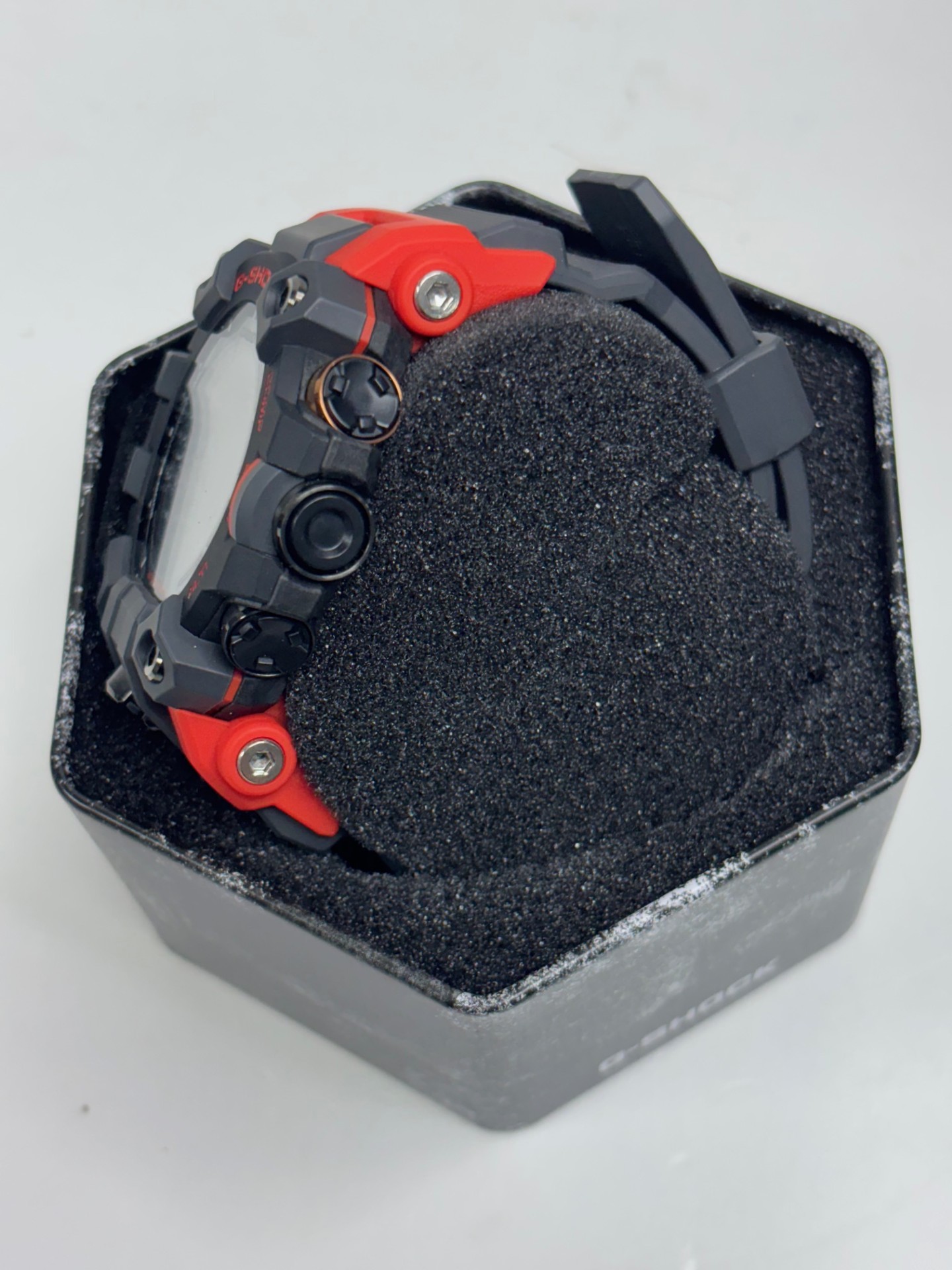 Product photo for G-SHOCK RED AND BLACK WATCH