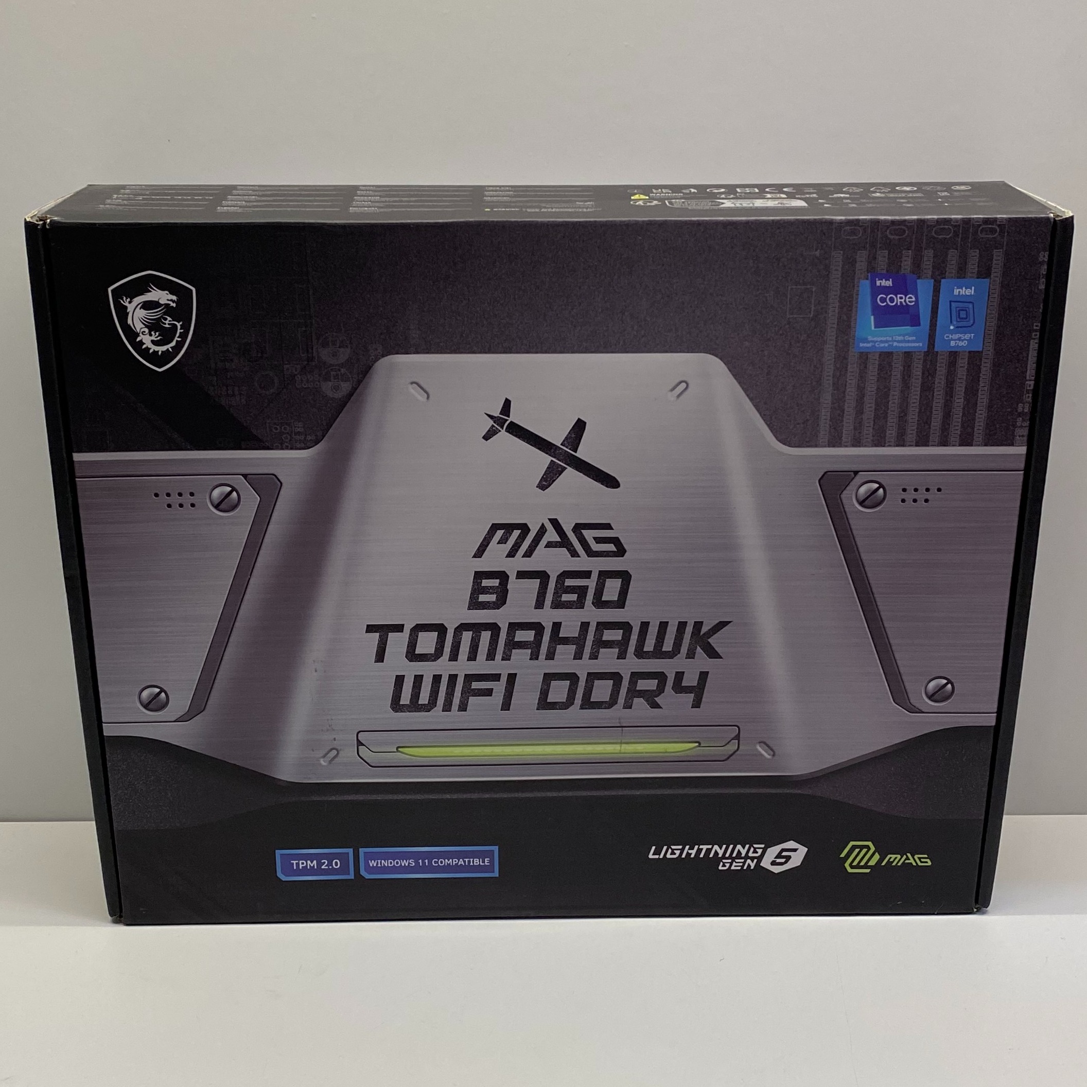 Product photo for Mag B760 Tomahawk WiFi DDR4 Intel Motherboard Boxed Unused