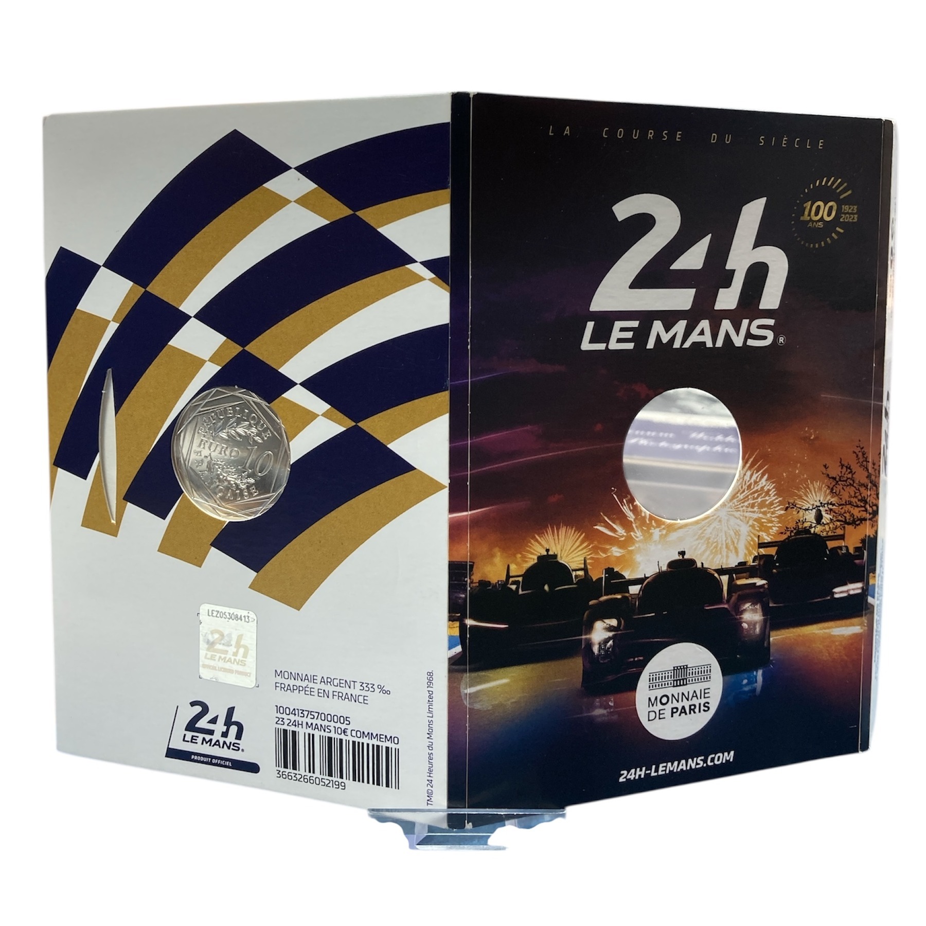 Product photo for 2023 10 Euro Silver Coin Le Mans 24H 0.333 Uncirculated