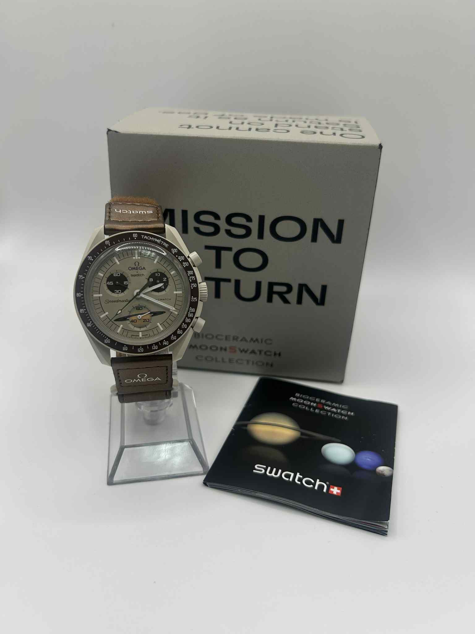 Product photo for Omega X Swatch Mission To Saturn Moonswatch