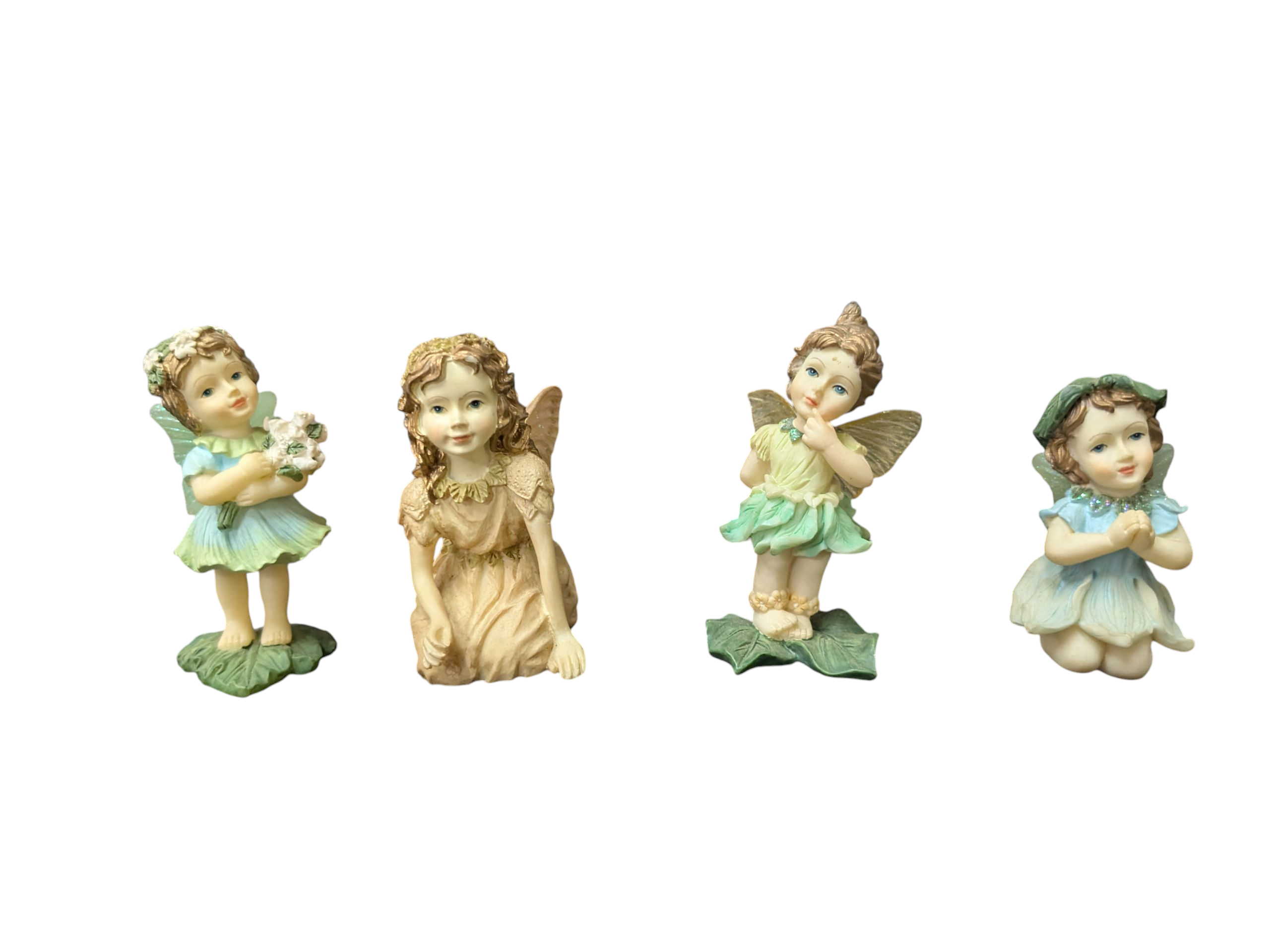 Product photo for The Fairy Collection – Set of 4 “Little Curious Fairy” Statues