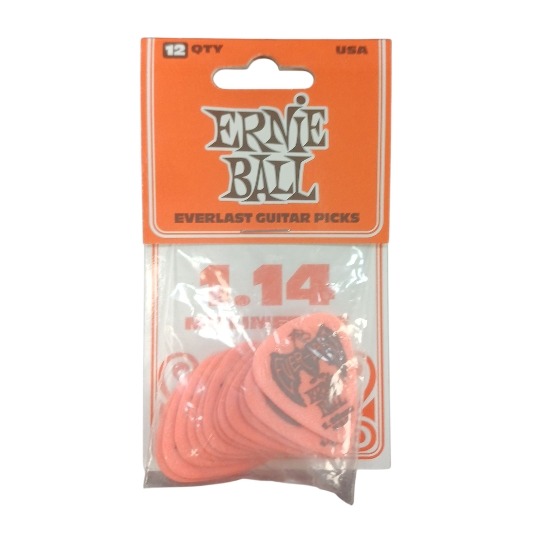 Product photo for EB EVERLAST PICKS 12-PACK RED 1.14MM