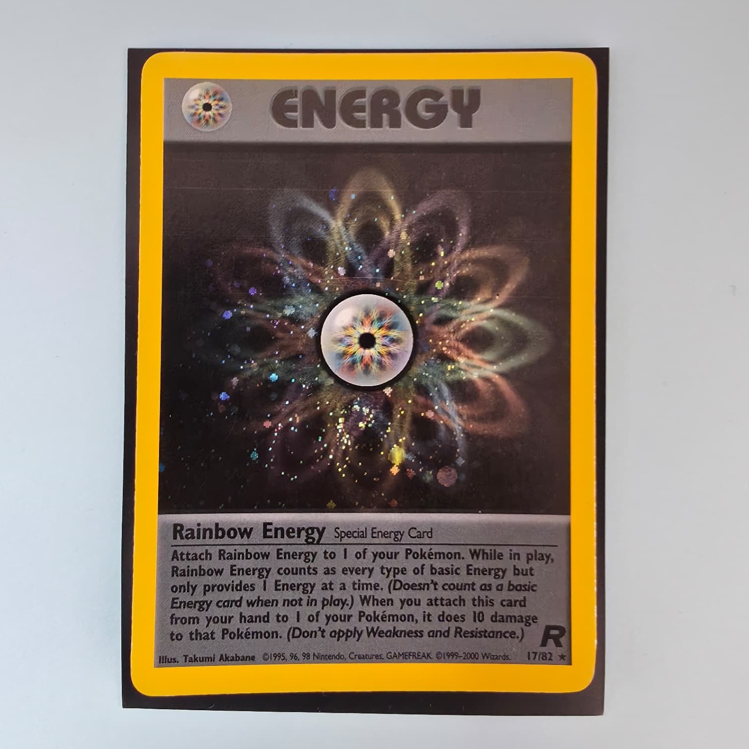 Product photo for Basic Energy – 17/82 1995 Team Rocket Set Vintage Pokémon TCG