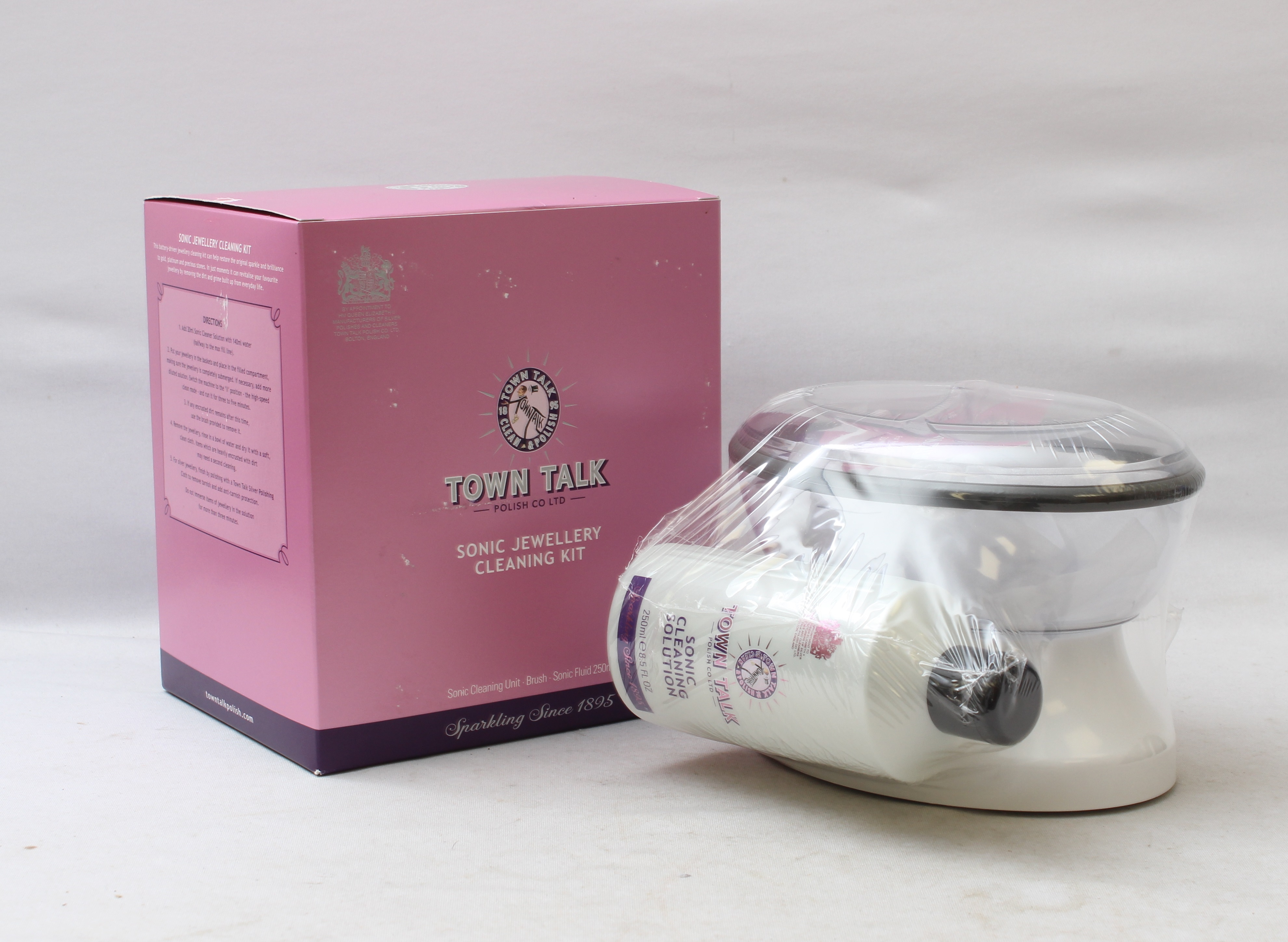 Product photo for Town Talk  Town Talk Sonic Jewellery Cleaning Kit Boxed (N)