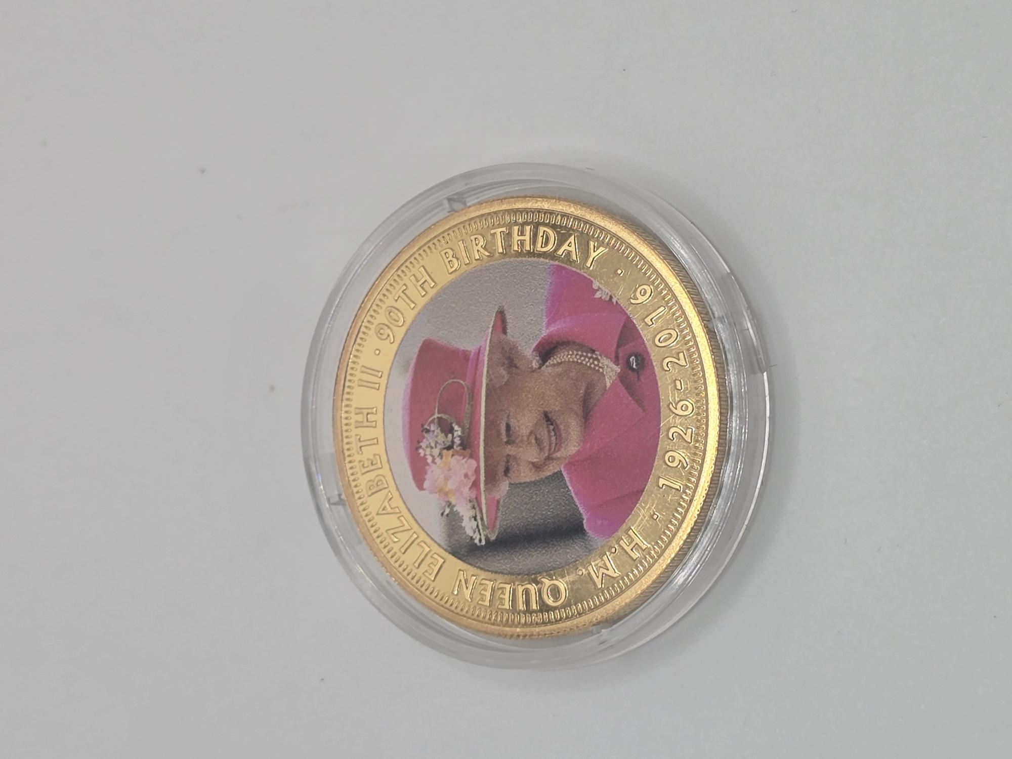 Product photo for Commemorative Coin H.M Queen Elizabeth II 90th Birthday