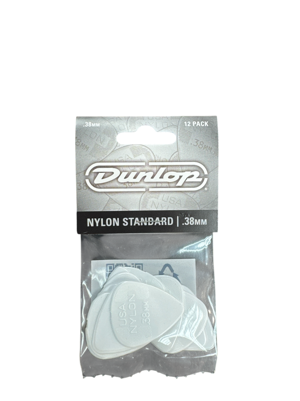 Product photo for Dunlop Picks Nylon Standard 0.38mm pack 12