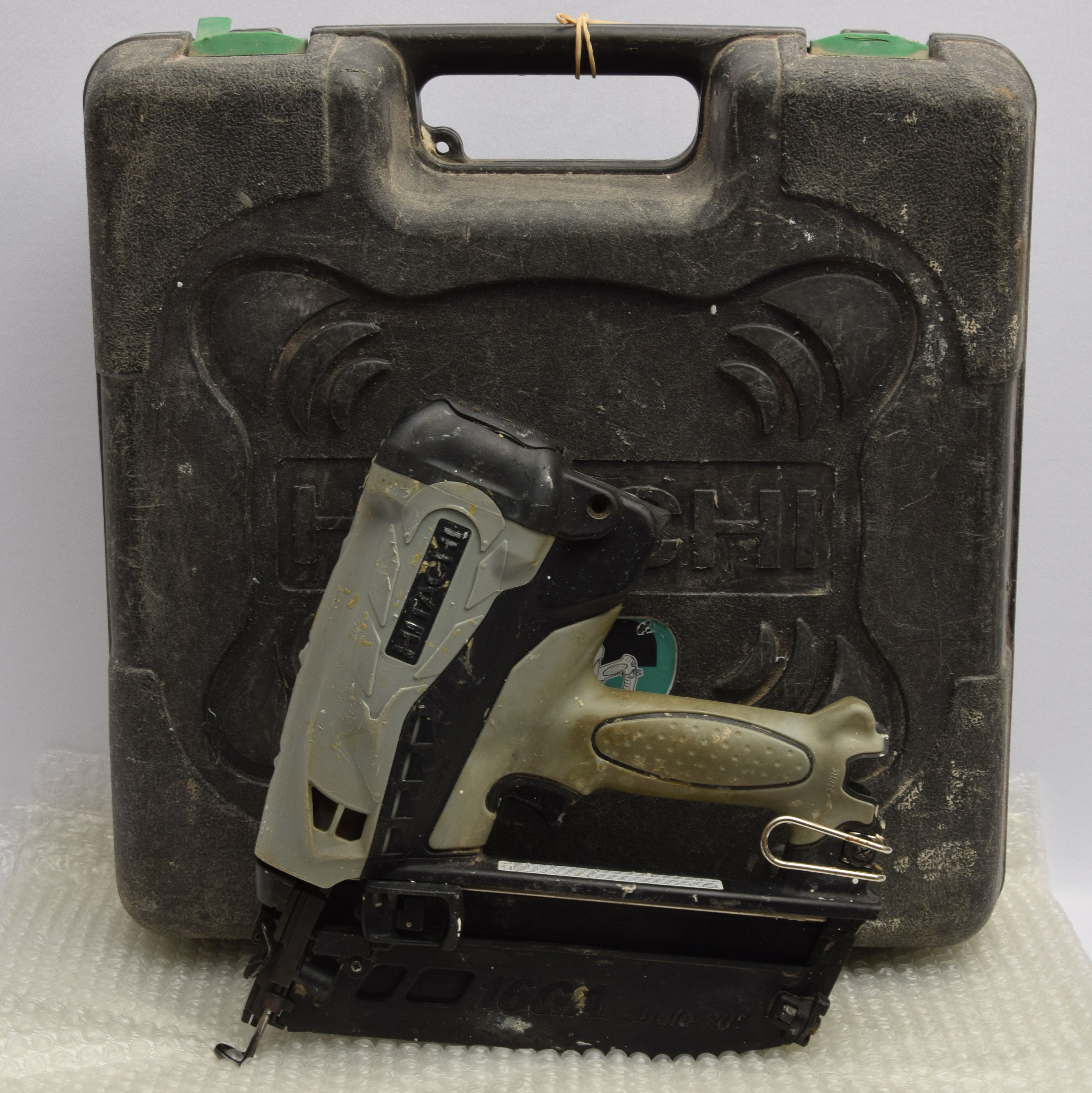 Product photo for Hitachi-Koki NT65GB 2nd Fix 16Ga Gas Angled Nailer & Batteries In Case (U)