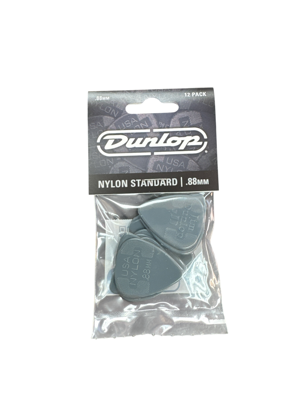 Product photo for Dunlop Picks Nylon Standard 0.88mm pack 12