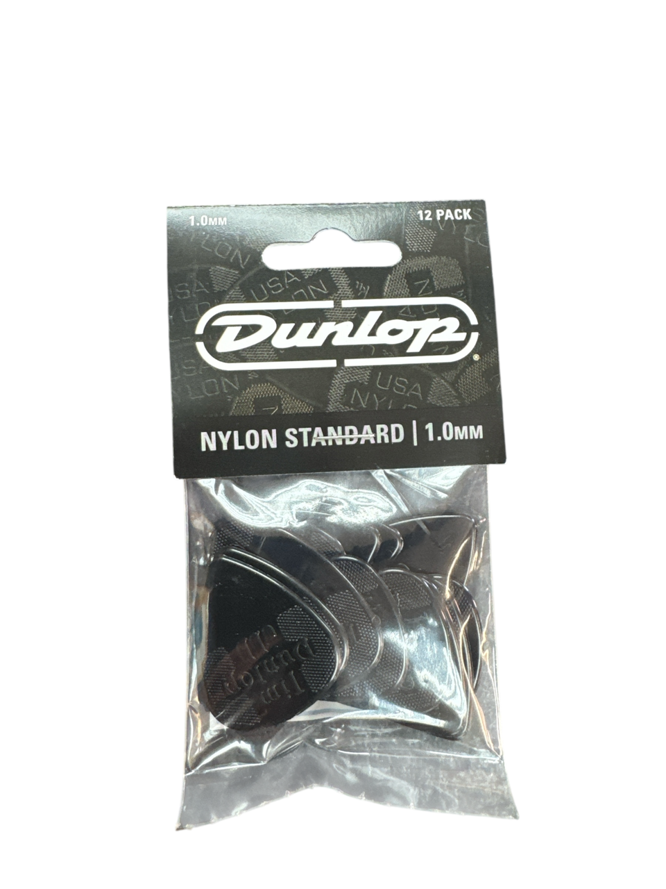 Product photo for Dunlop Picks Nylon Standard 1.00mm pack 12