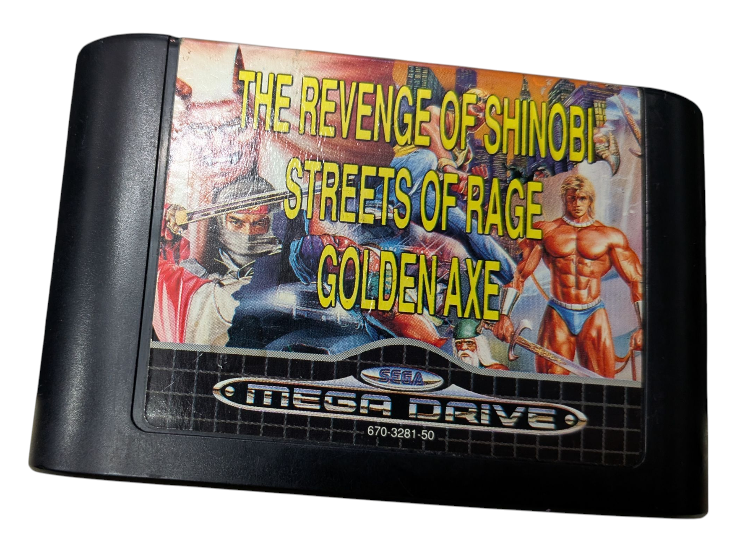 Product photo for SEGA Mega Drive Games2Cart Revenge of Shinobi/Streets Rage/Golden Axe