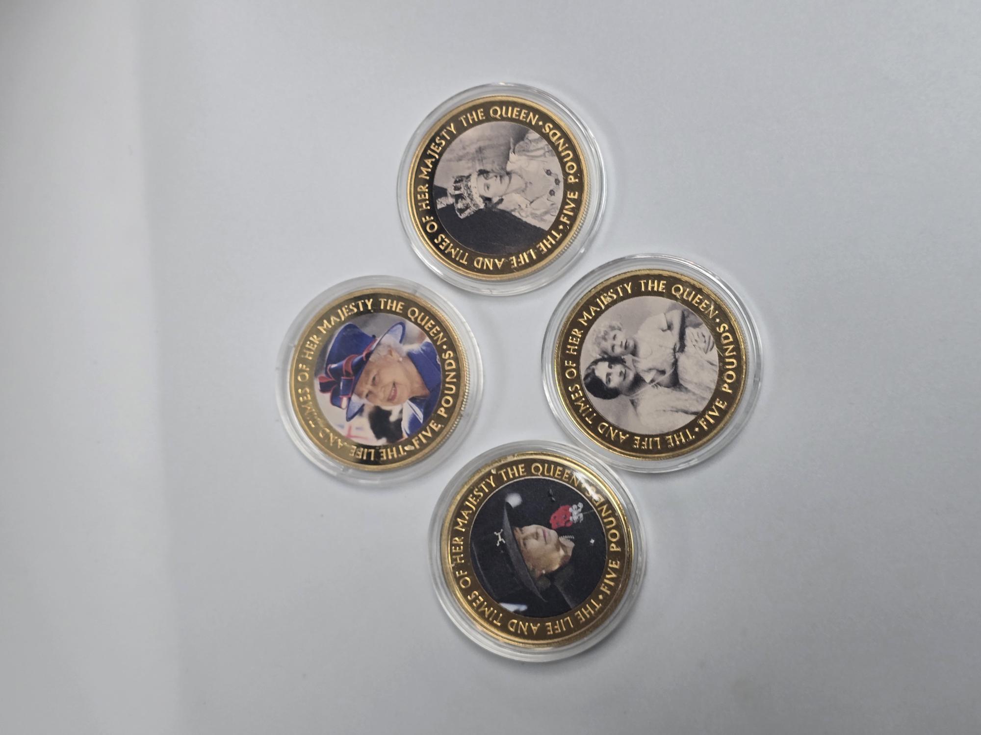 Product photo for 2016 Part Set of 4 The Life & Times Of H.M. Queen Coins