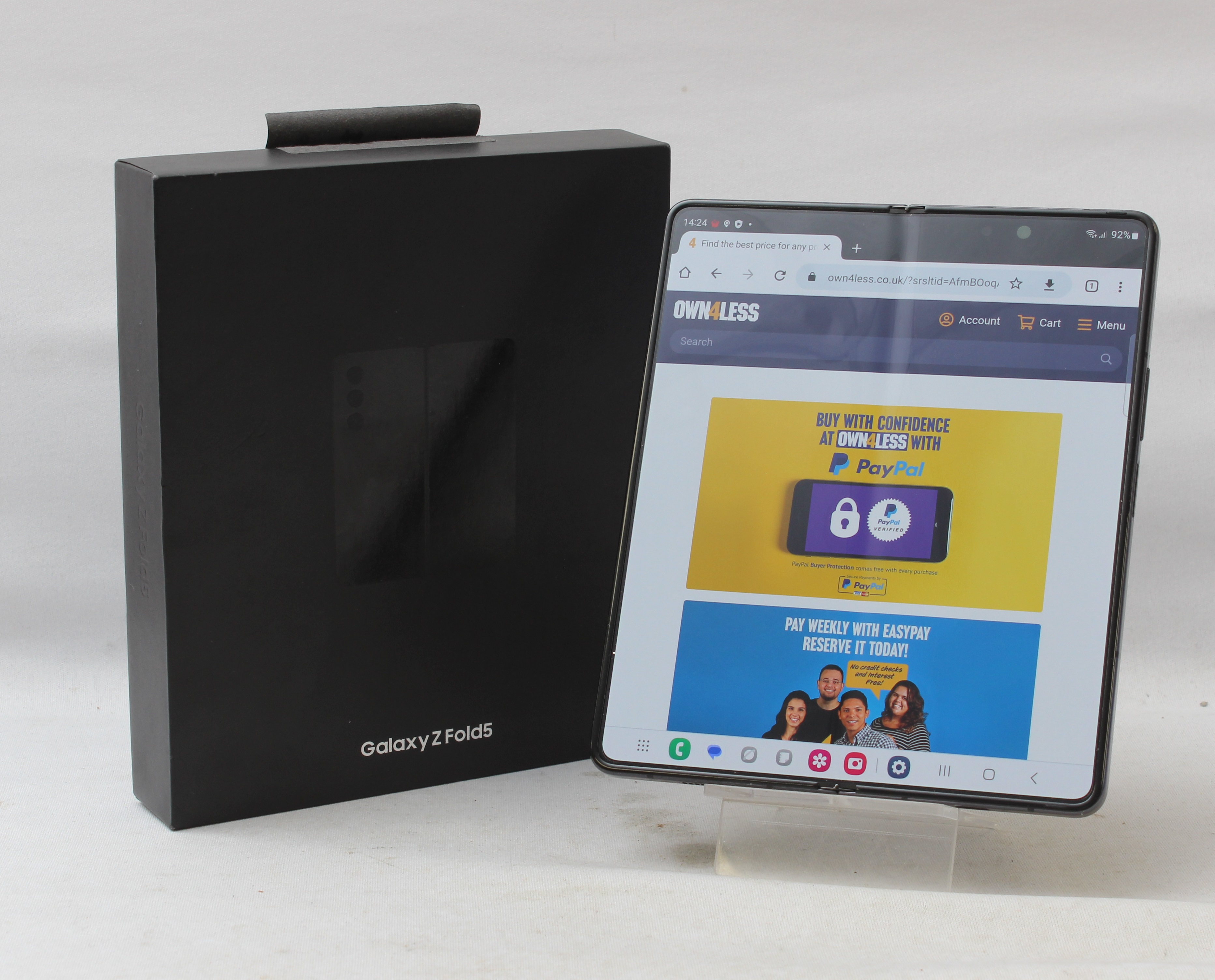 Product photo for Samsung Galaxy Z Fold5 256GB Smartphone - Network Unlocked Phantom Black (B+)