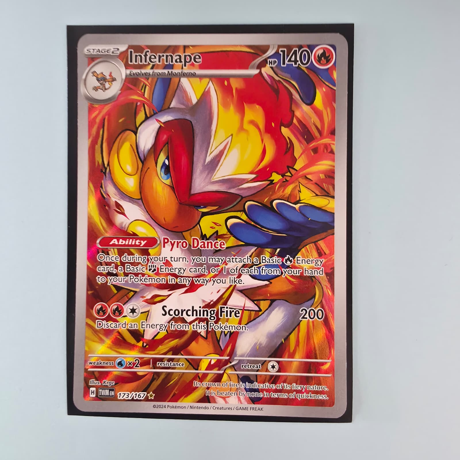 Product photo for Infernape – 173/167 Illustration Rare 2024 Pokémon TCG English
