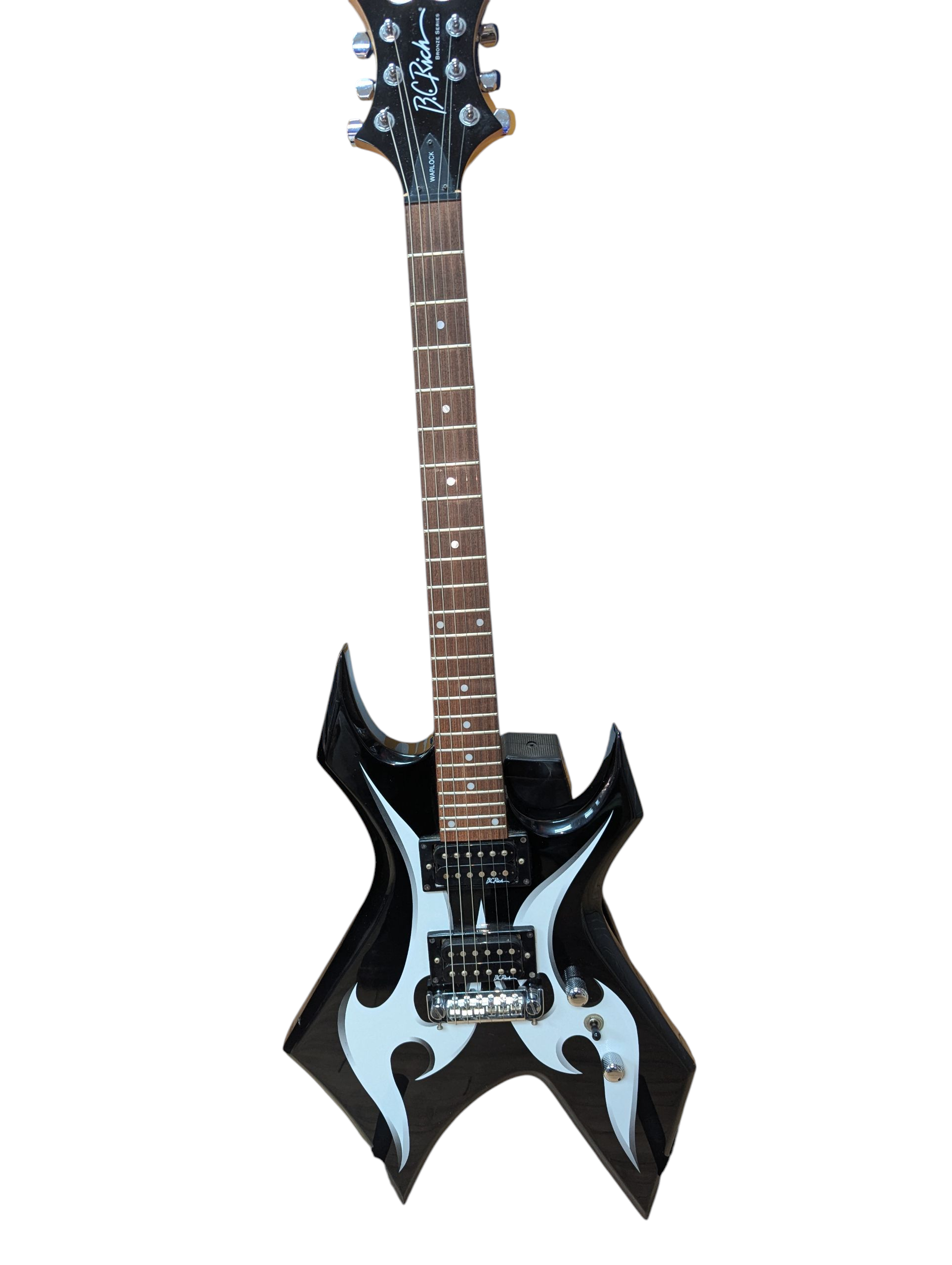 Product photo for B.C. Rich Warlock Bronze Series Black Guitar